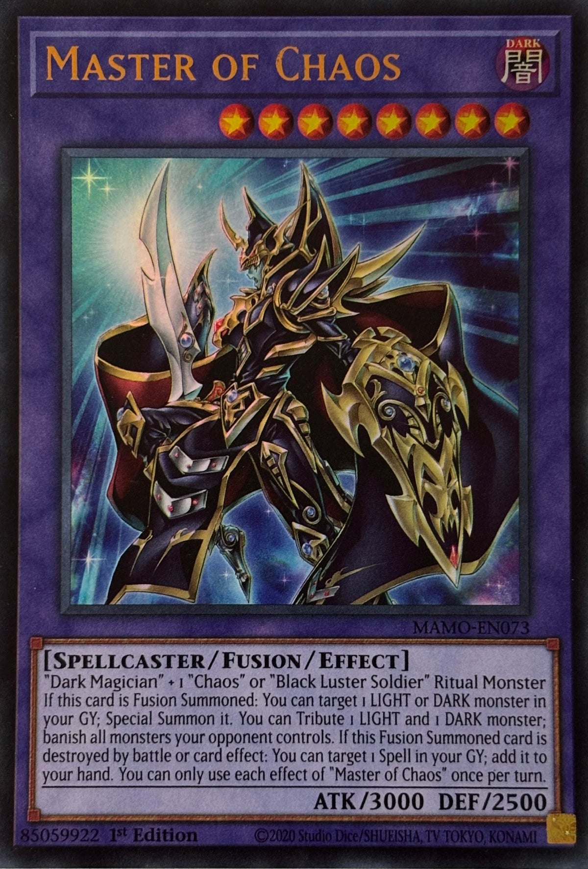 Yugioh! Master Of Chaos Mamo-en073 1st edition Ultra rare