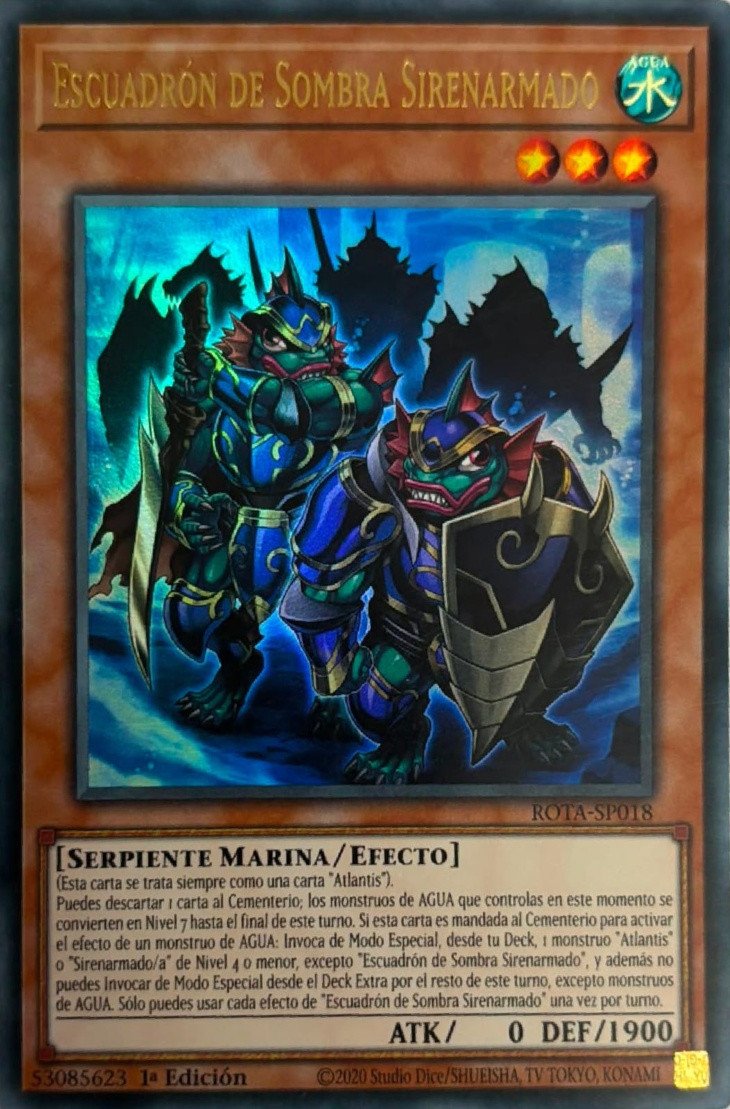 Yugioh! Escuadron De Sombra Sinerarmado Rota-sp018 1a edicion Ultra