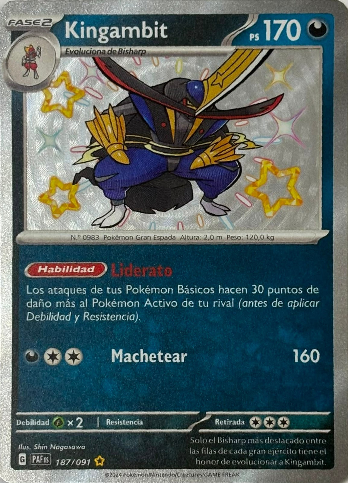 Pokemon Tcg Kingambit 187/091 Shinny (Español)