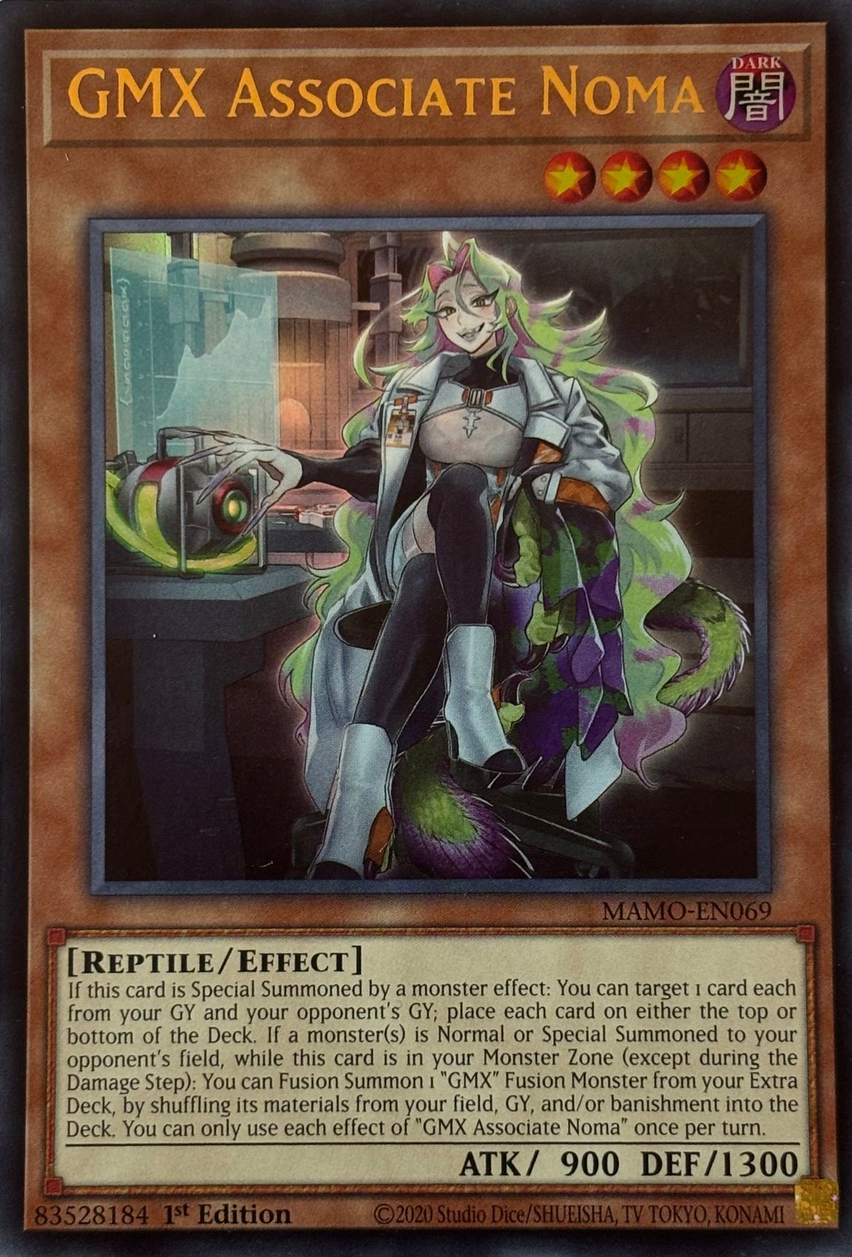 Yugioh! GMX Associate Noma Mamo-en069 1st edition Ultra rare
