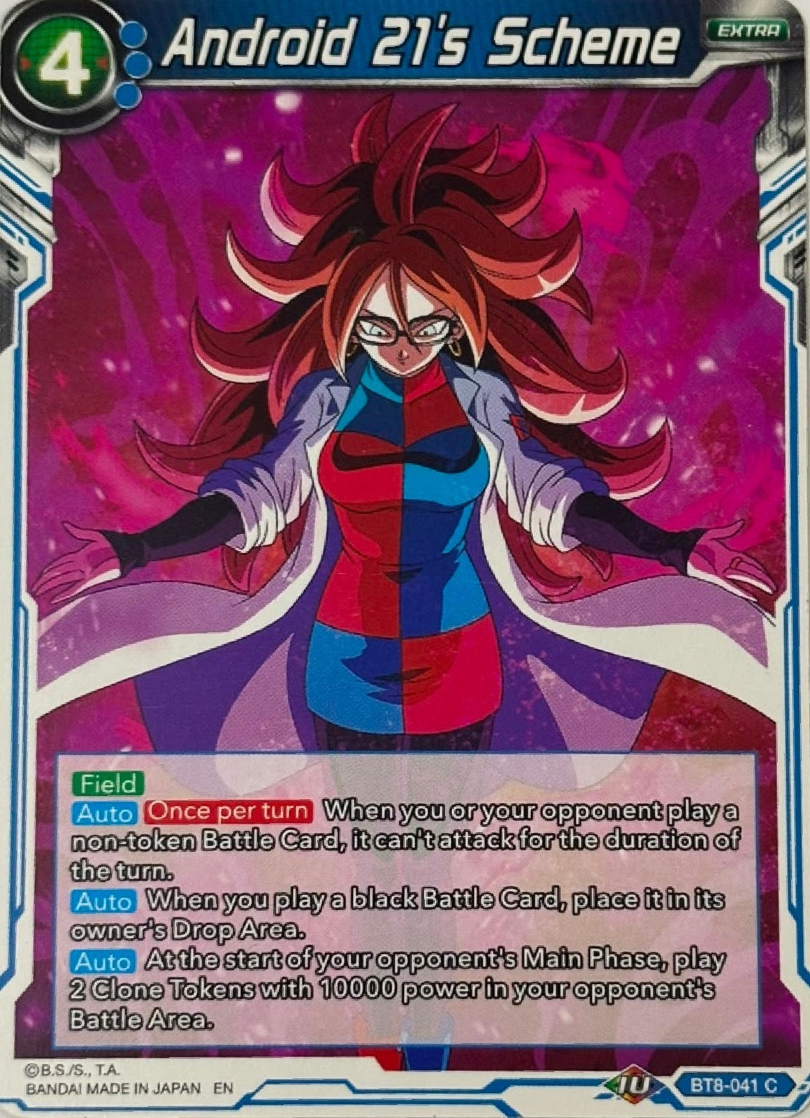 Dragon Ball Tcg Android 21’s Scheme Bt8-041