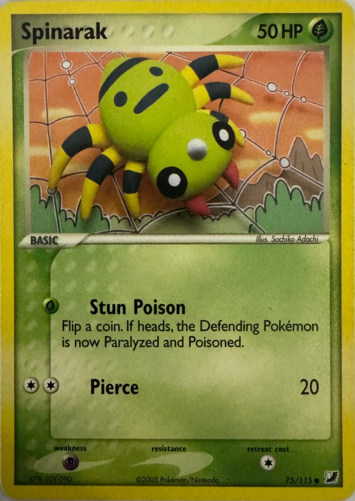 Pokemon Tcg Spinarak 75/115