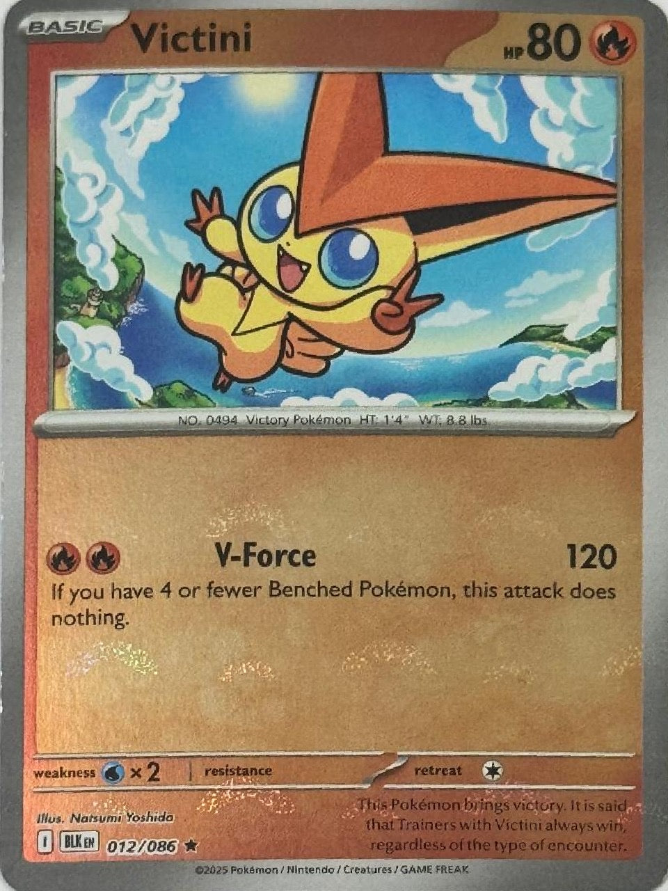 Pokemon Tcg Victini 012/086 poke ball