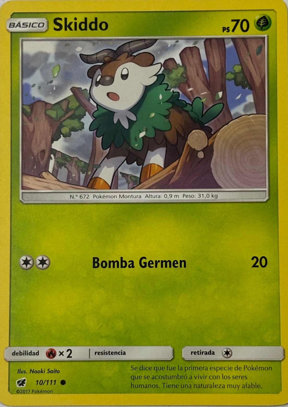 Pokemon Tcg Skiddo 10/111 (Español)