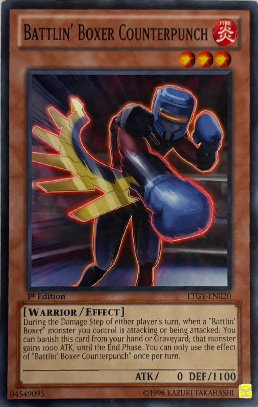 Yugioh! Battlin’ Boxer Counterpunch Ltgy-en020 1st edition Comun