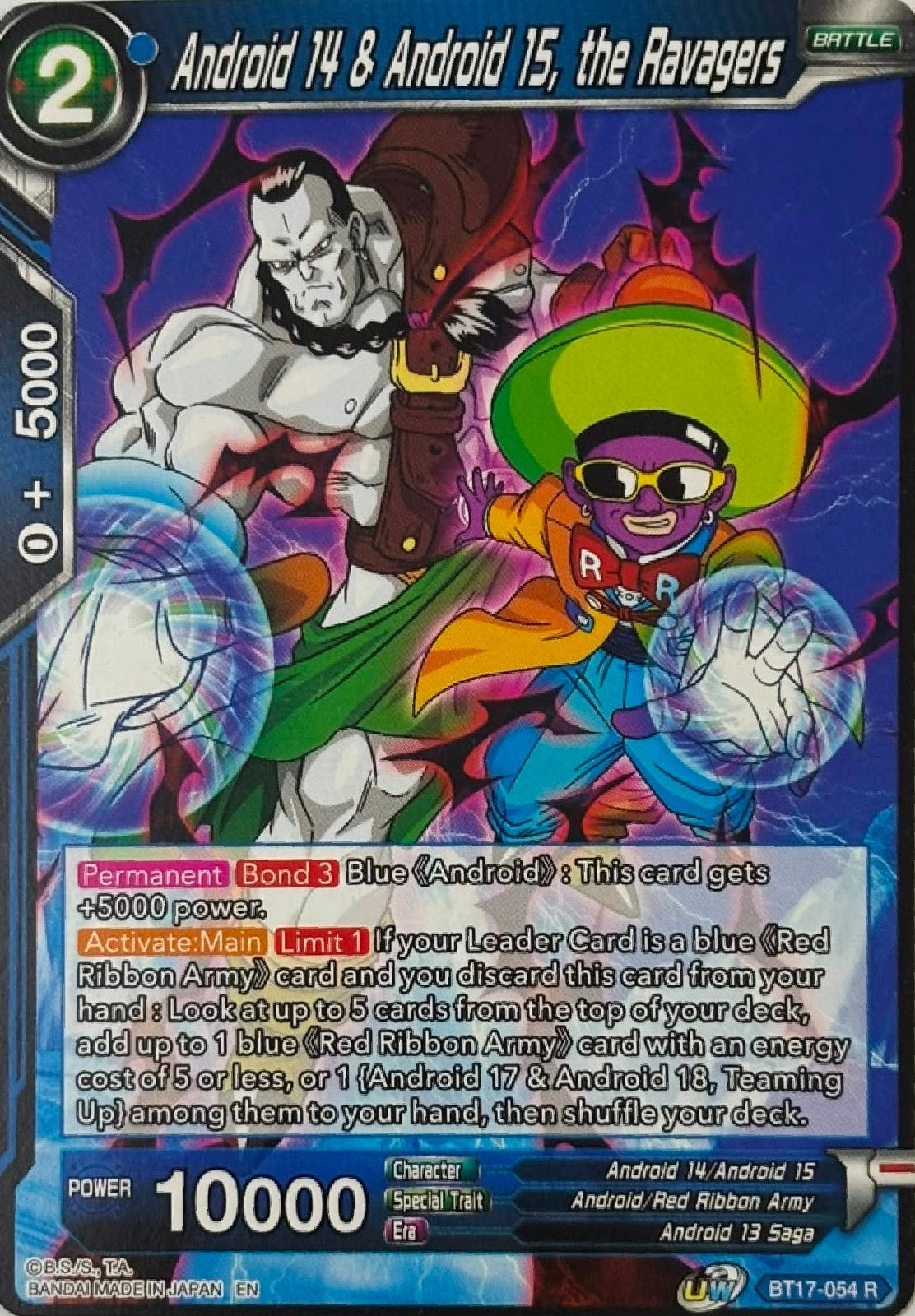 Dragon Ball Tcg Android 14 & Android 15, The Ravagers Bt17-054
