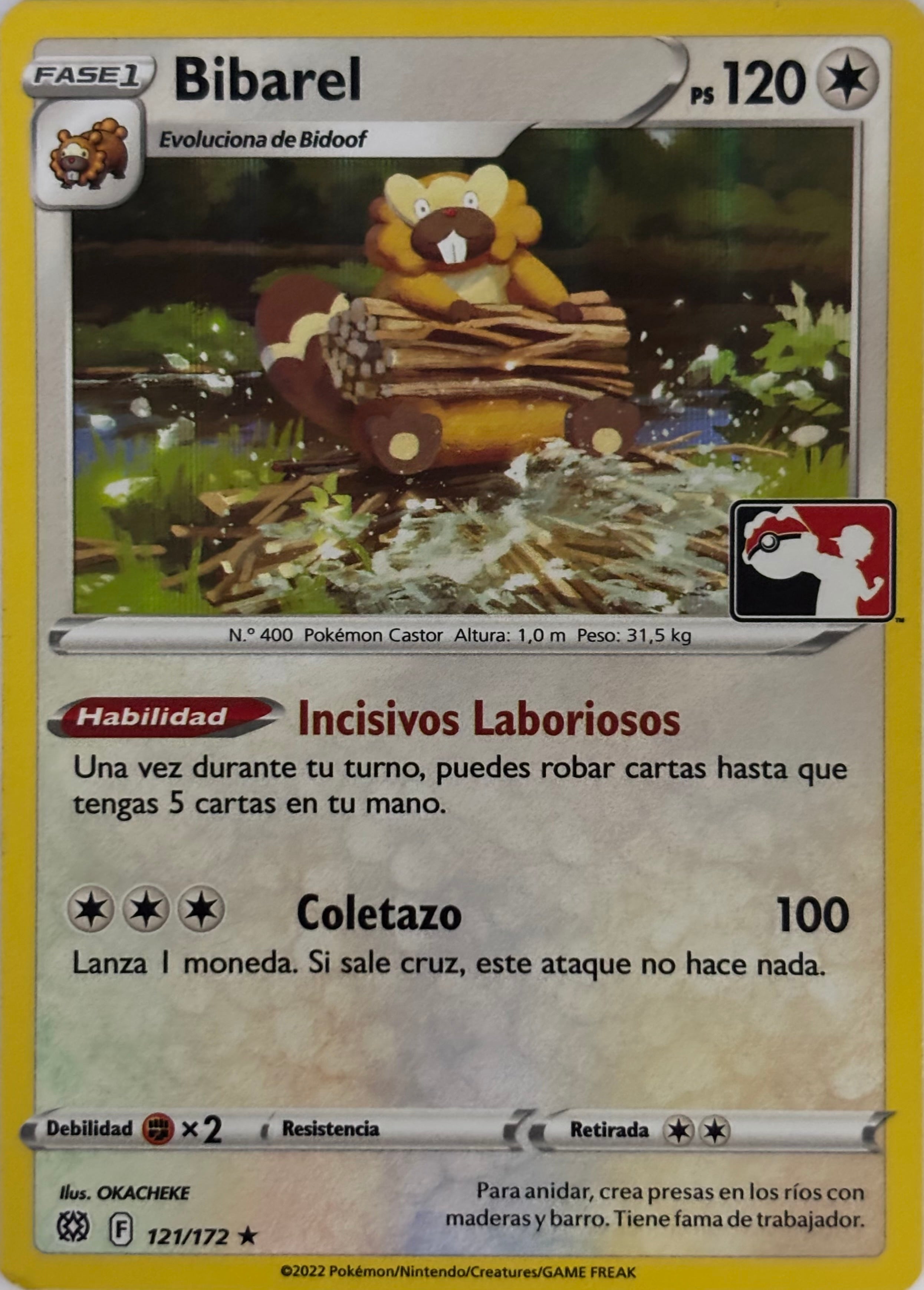 Pokemon Tcg Bibarel 121/172 Holo (Español)(Liga)