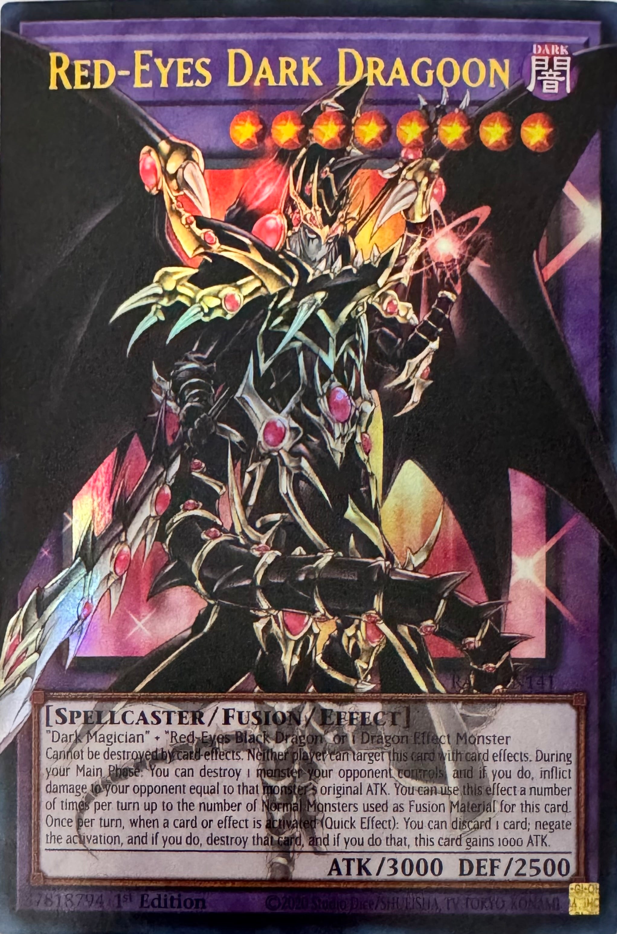 Yugioh! Red-Eyes Dark Dragoon Ra05-en141 1st Edition Ultra (Extended Art)