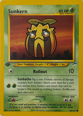 Pokemon Tcg Sunkern 83/105