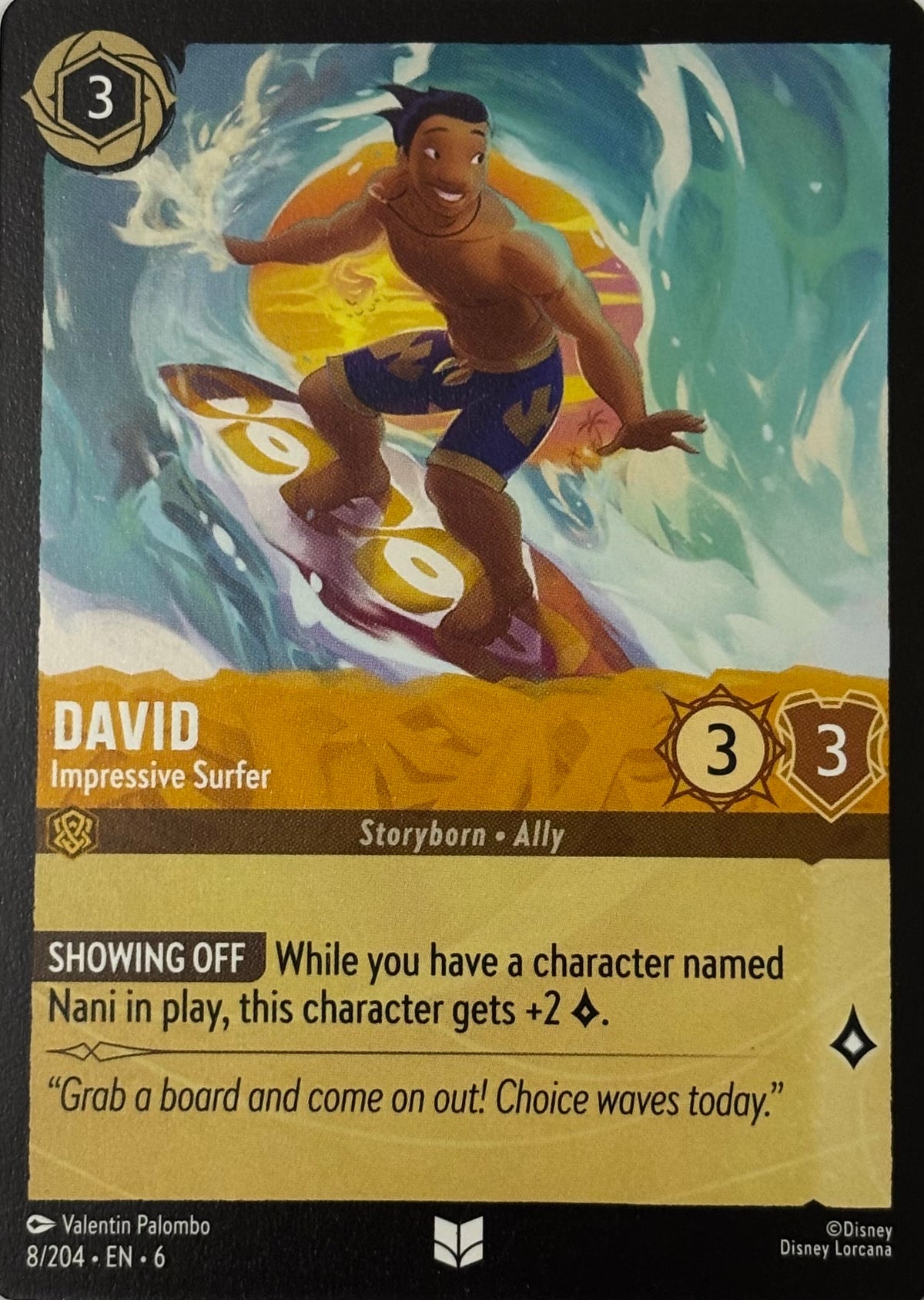Disney Lorcana David 8/204
