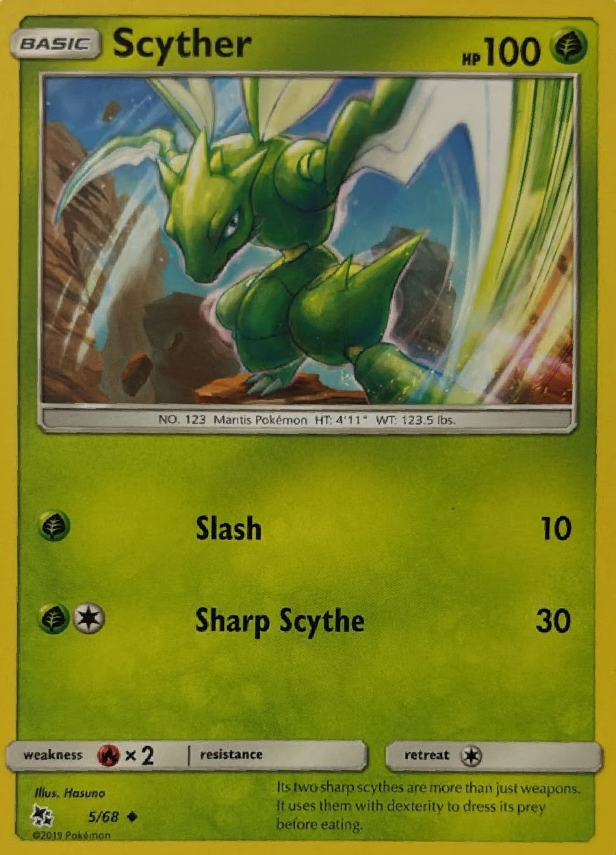 Pokémon Tcg  Scyther 5/68