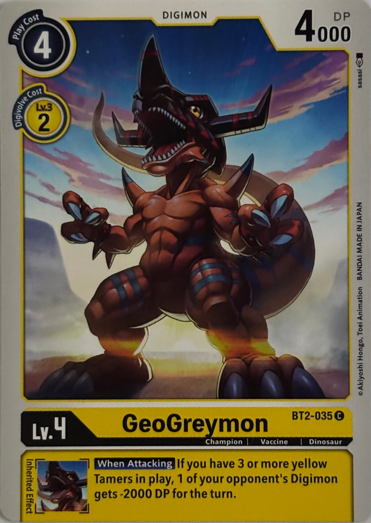 Digimon Tcg Geogreymon Bt2-035