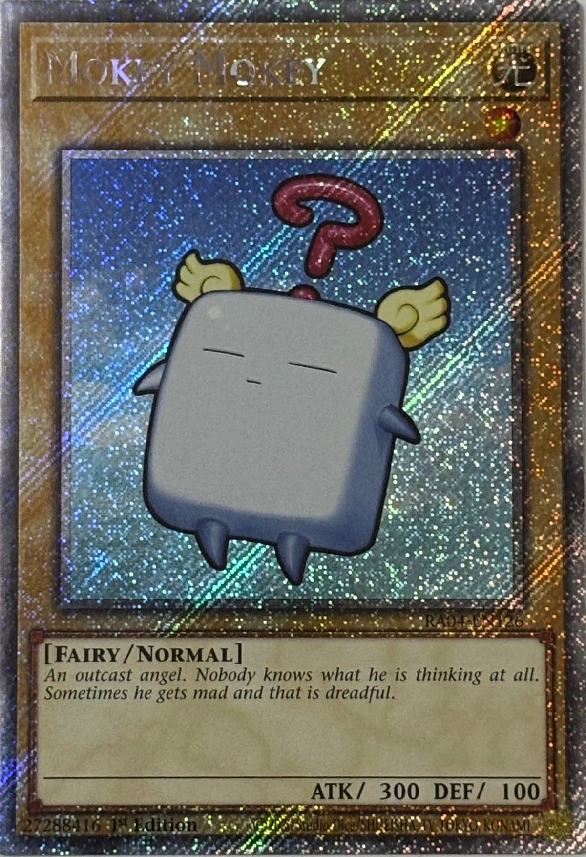 Yugioh! Mokey Mokey Ra04-en126 1st edition Platinum rare