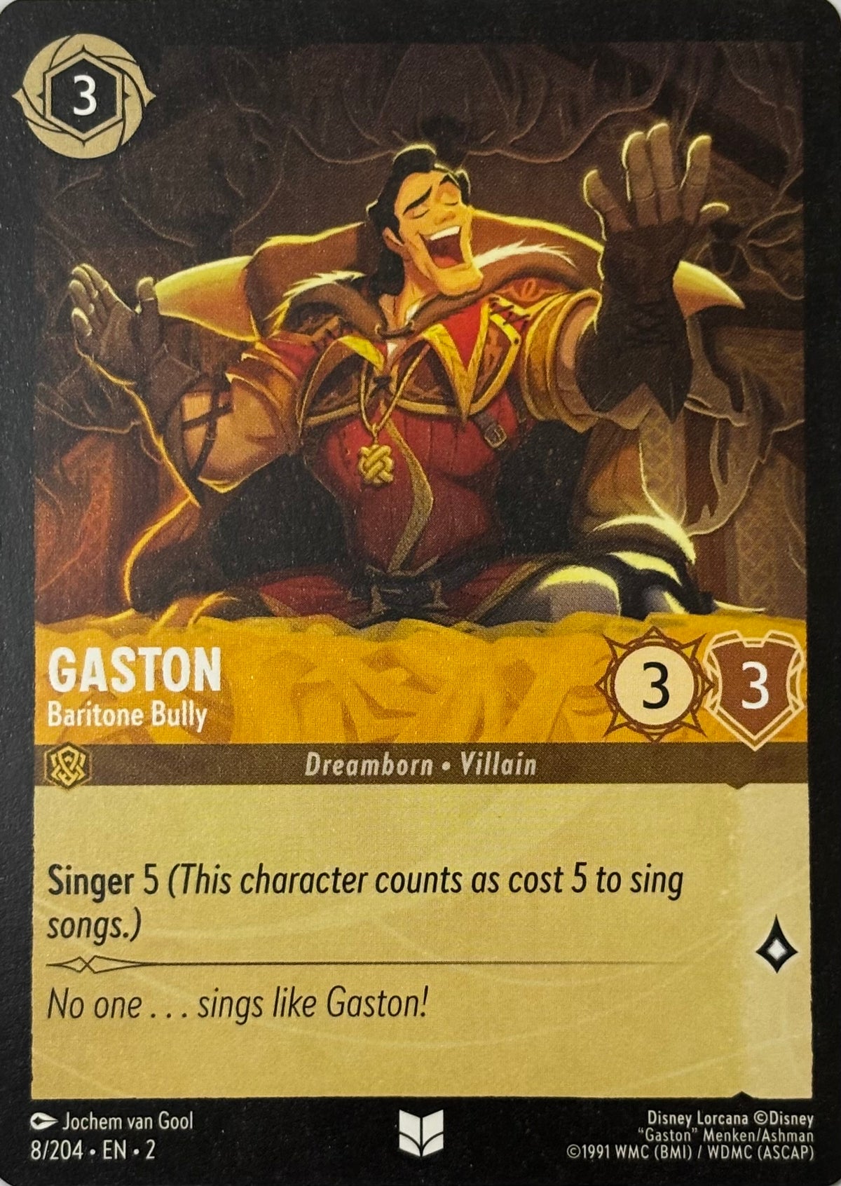 Disney Lorcana Gaston 8/204