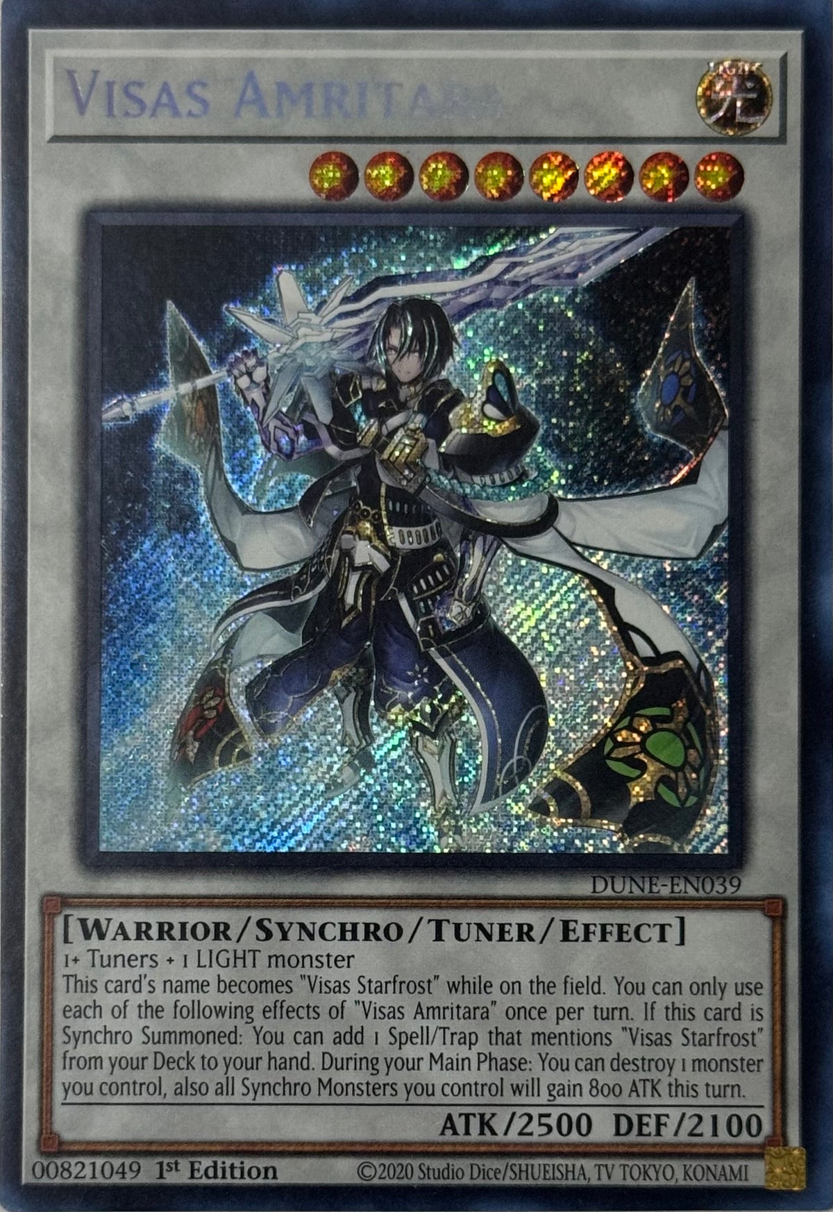 Yugioh! Visas Amritara Dune-en039 1st edition Secret rare