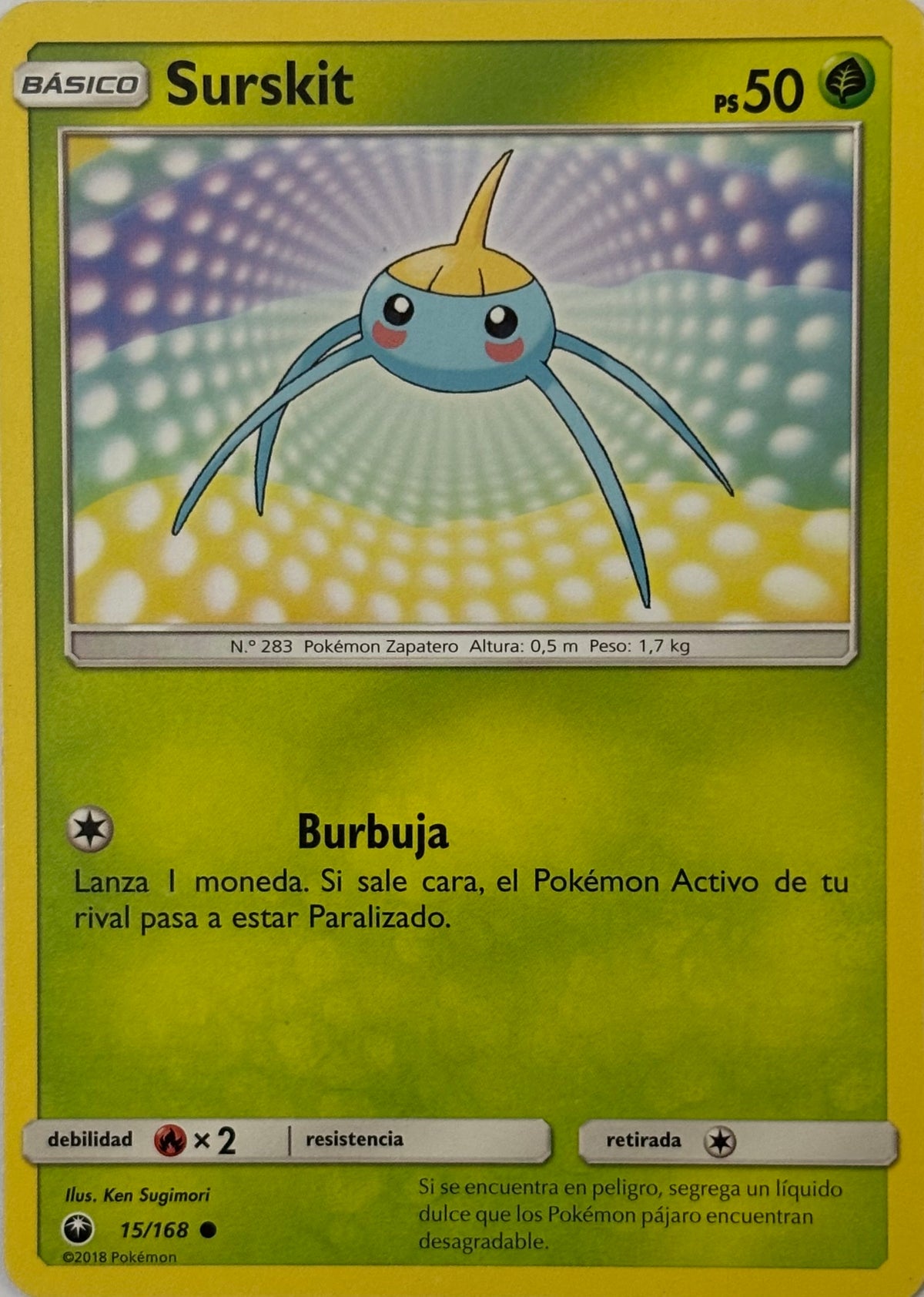 Pokemon Tcg Surskit 15/168 (Español)