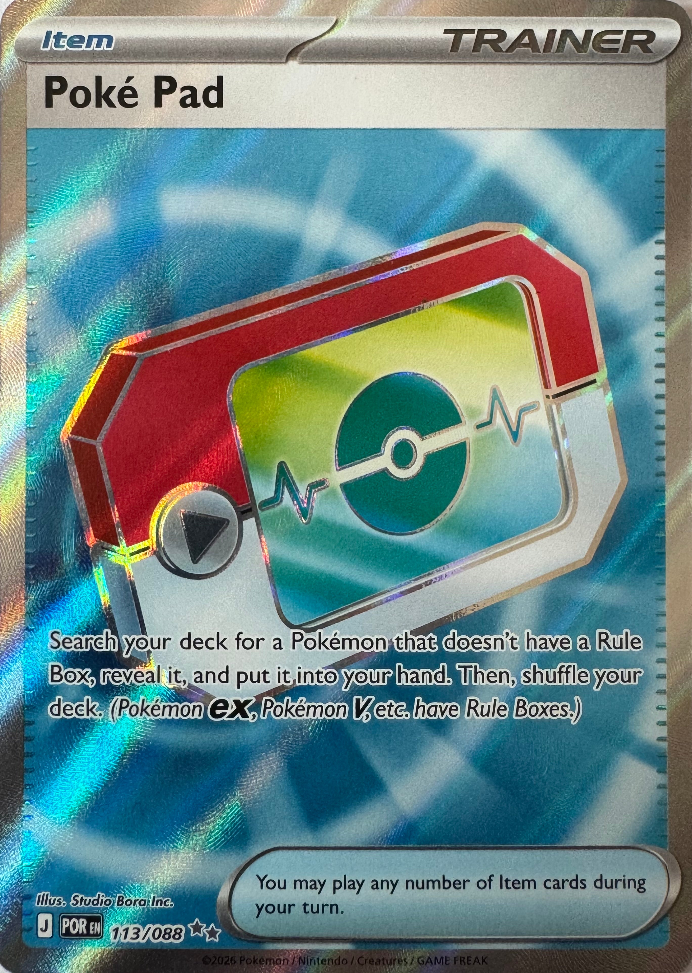 Pokemon Tcg Poke Pad 113/088