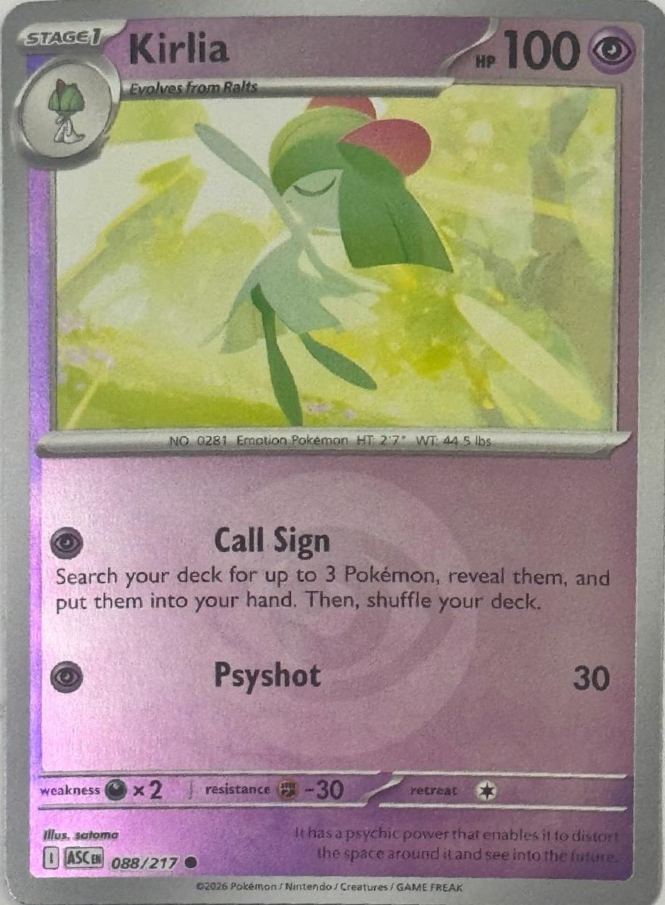 Pokemon Tcg Kirlia 088/217 (Energy Simbol)