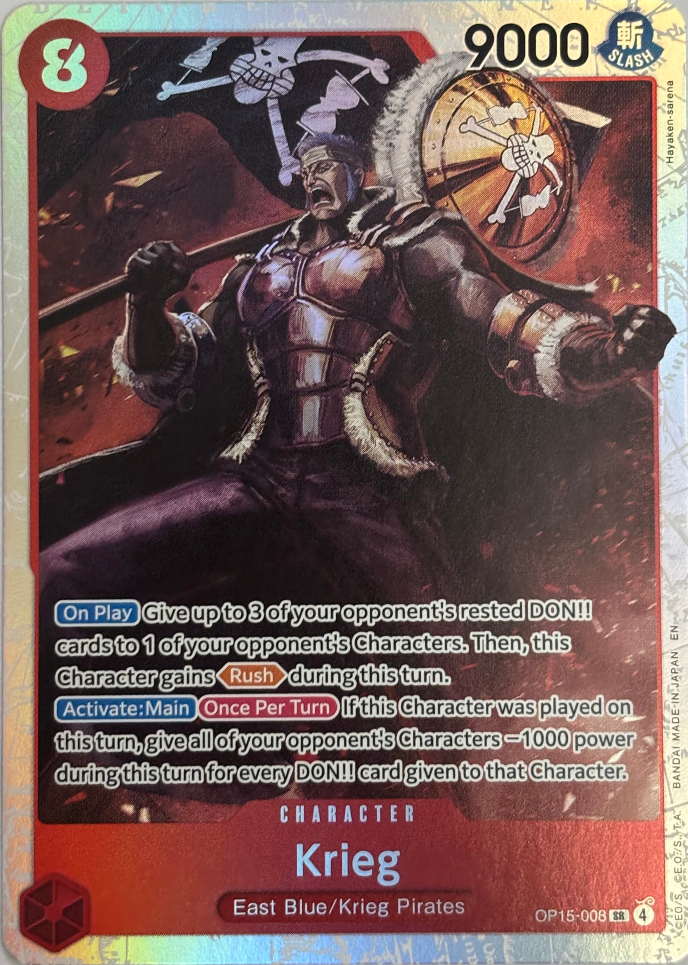 One Piece Tcg Krieg OP15-008 Foil