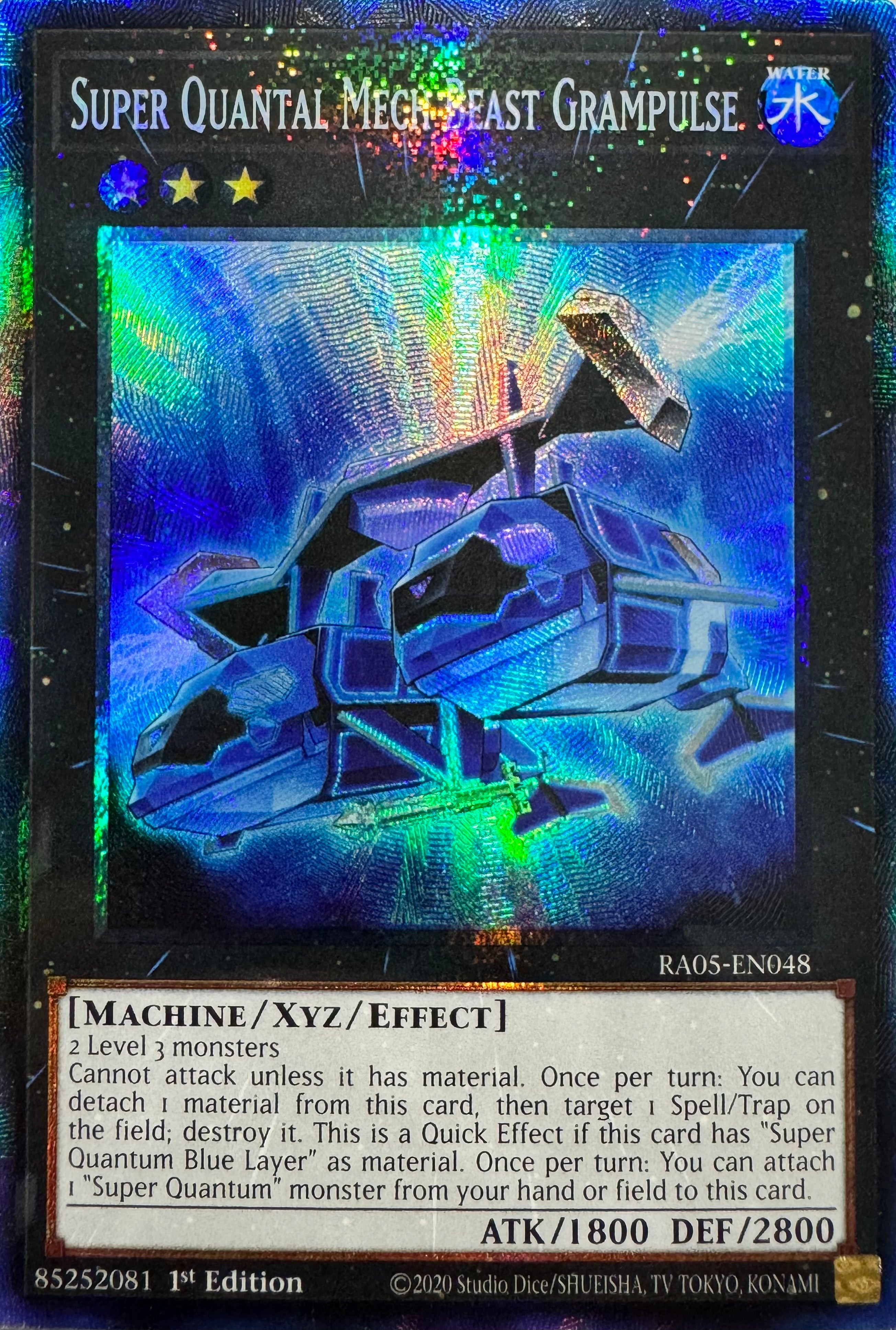 Yugioh! Super Quantal Mech Beast Grampulse Ra05-en048 1st Edition Collector