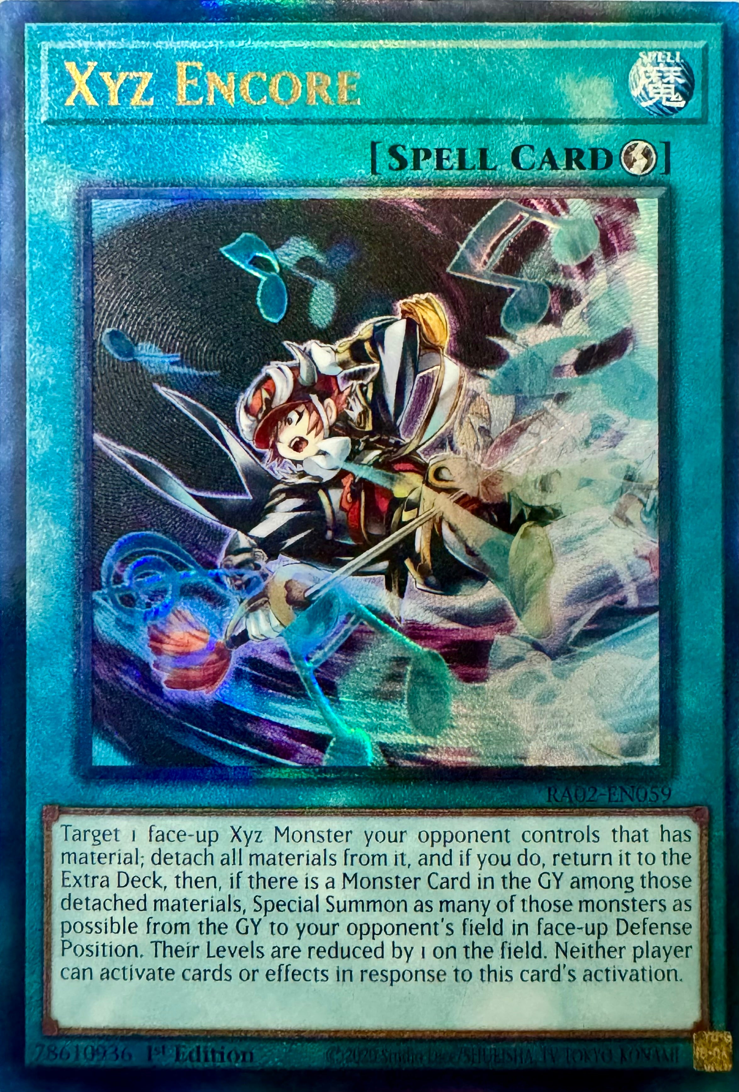 Yugioh! Xyz Encore Ra02-en059 Ultimate Rare 1st Edition
