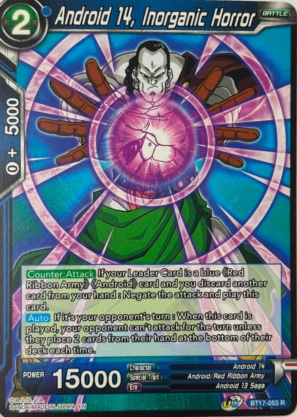 Dragon Ball Tcg Android 14, Inorganic Horror Bt17-053