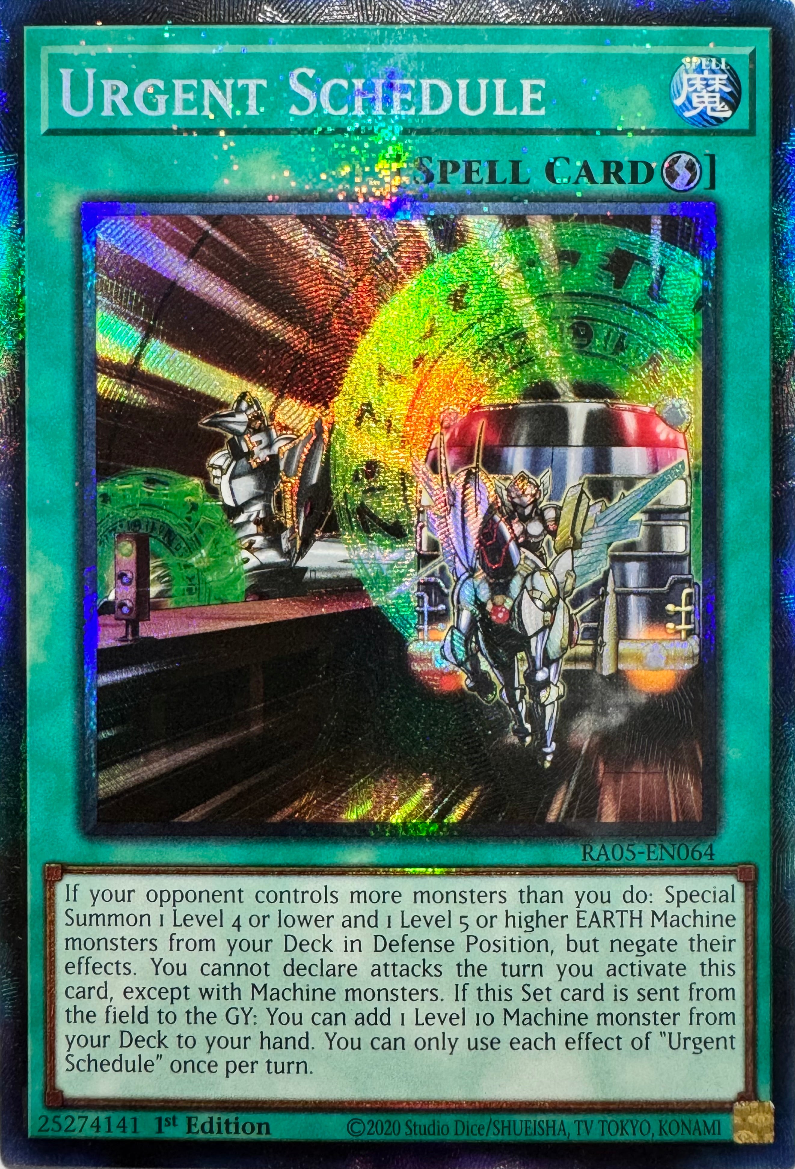 Yugioh! Urgent Schedule Ra05-en064 1st Edition Collector