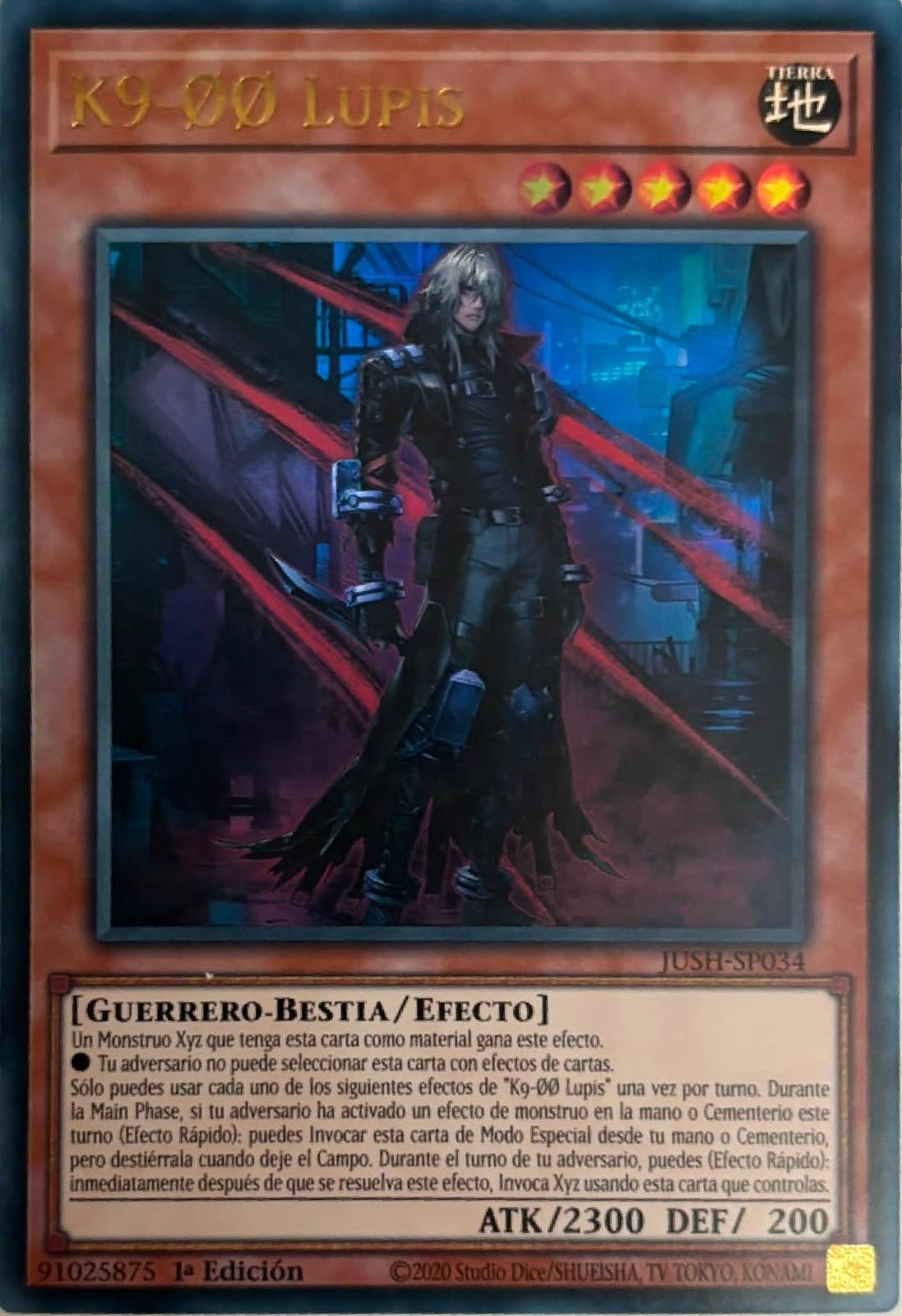 Yugioh! K9-00 Lupis Jush-sp034 1a edicion Ultra
