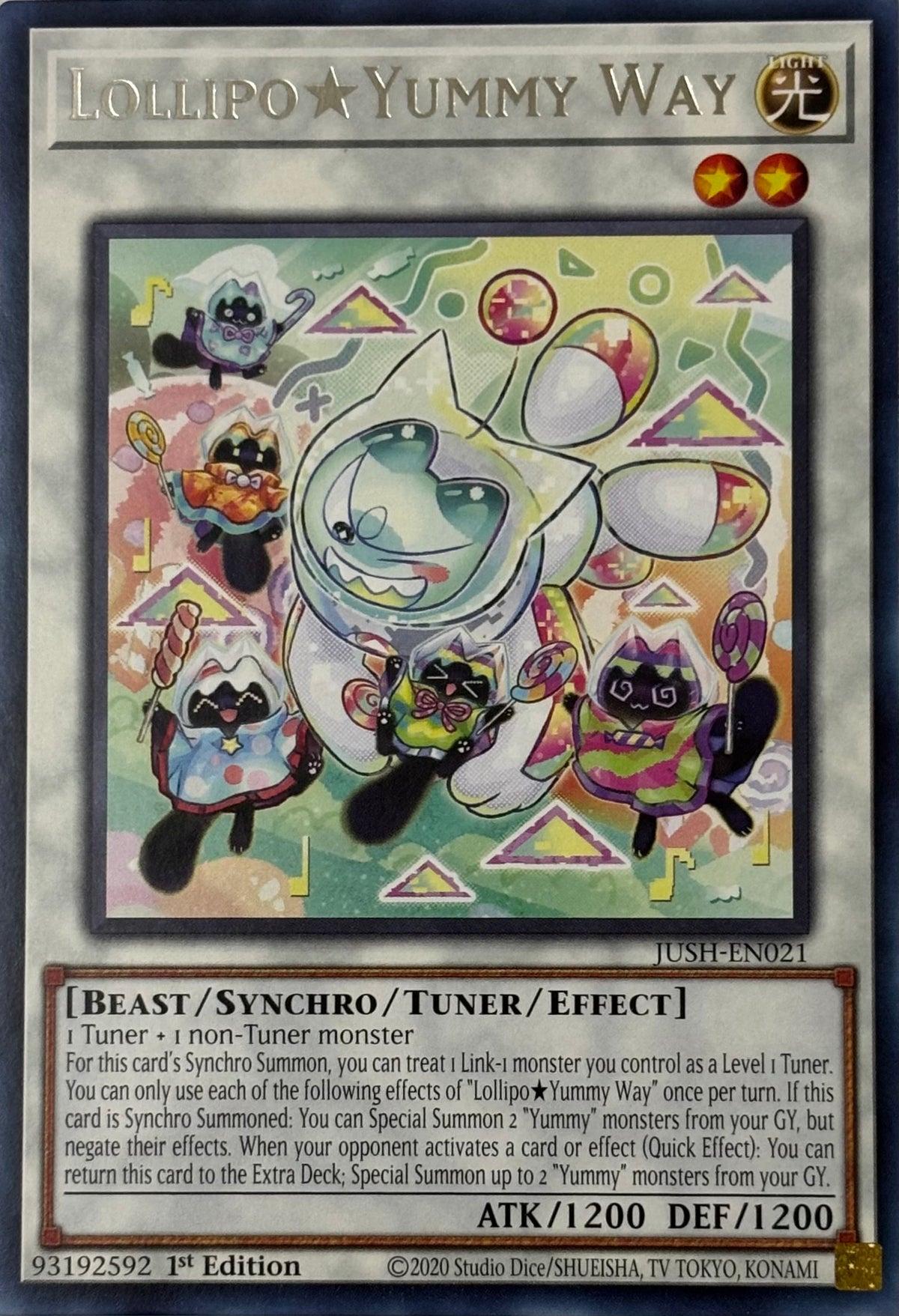 Yugioh! Cooky Yummy Way Jush-en020 1st edition Rare