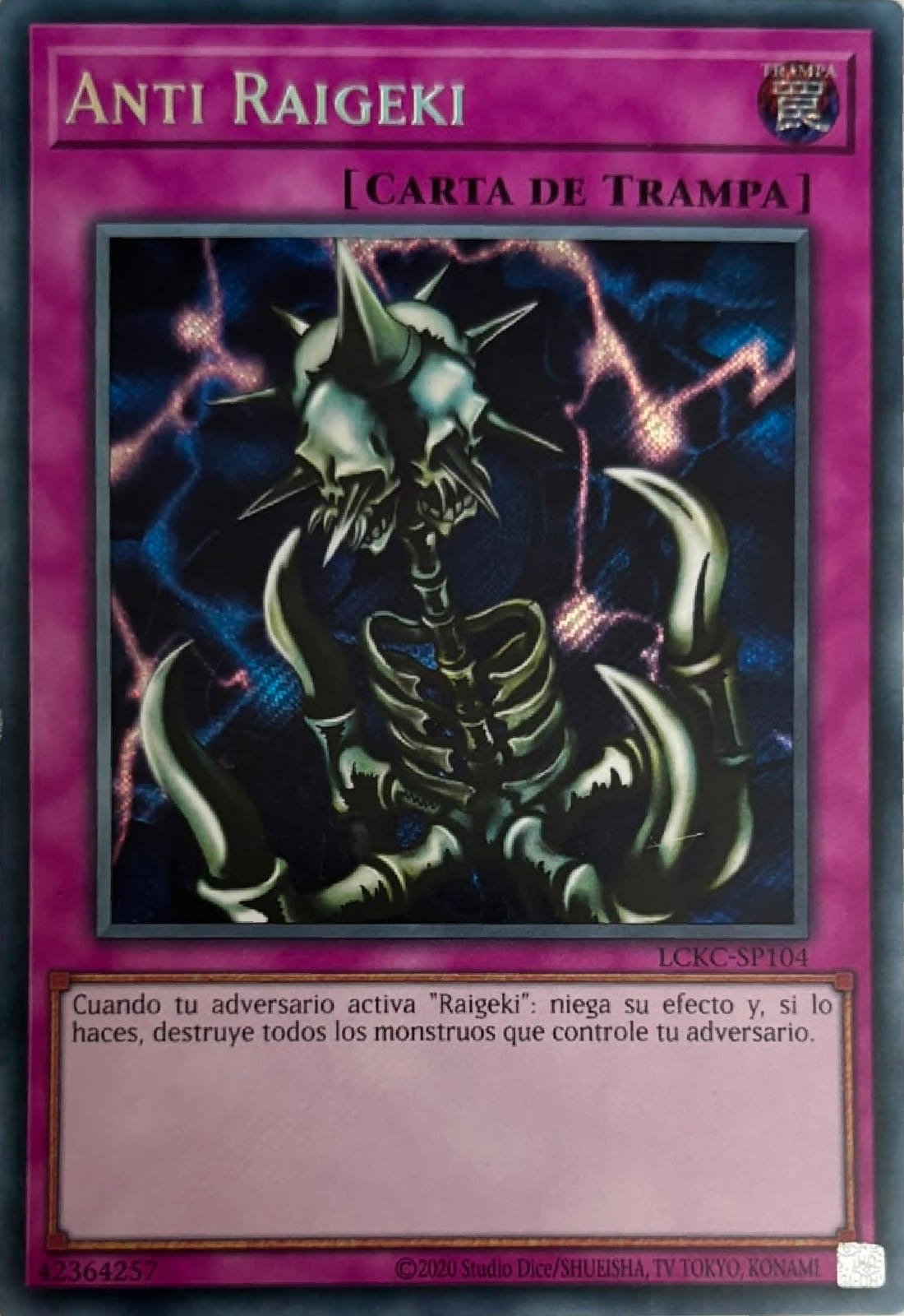 Yugioh! Anti Raigeki Lckc-Sp104 Secret