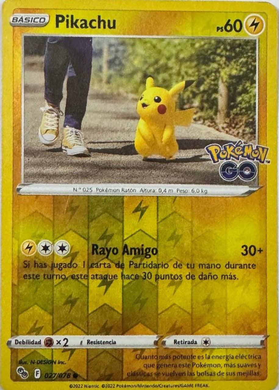 Pokemon Tcg Pikachu 027/078 Reverse (Español)