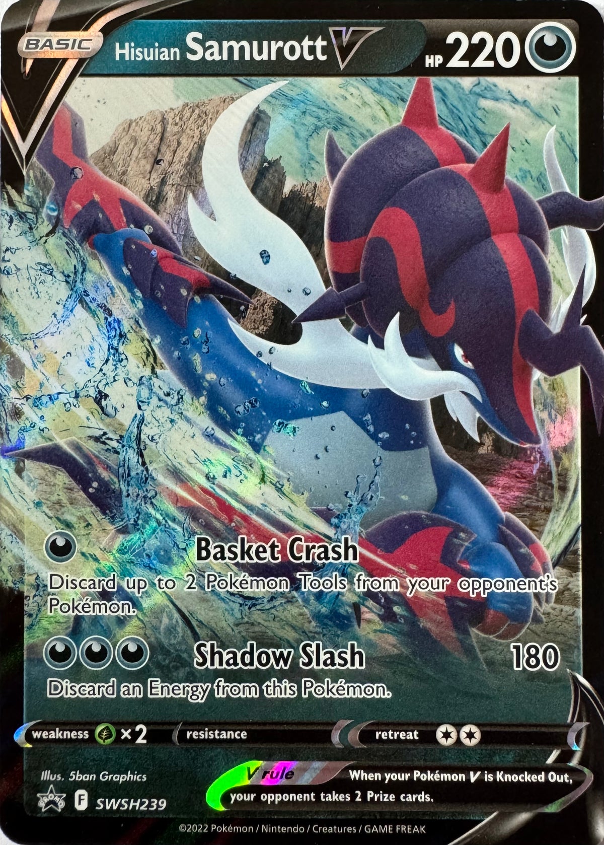 Pokemon Tcg Hisuian Samurott V Swsh239 Promo