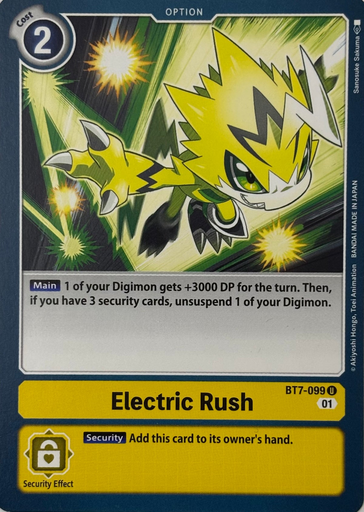 Digimon Tcg Electric Rush Bt7-099