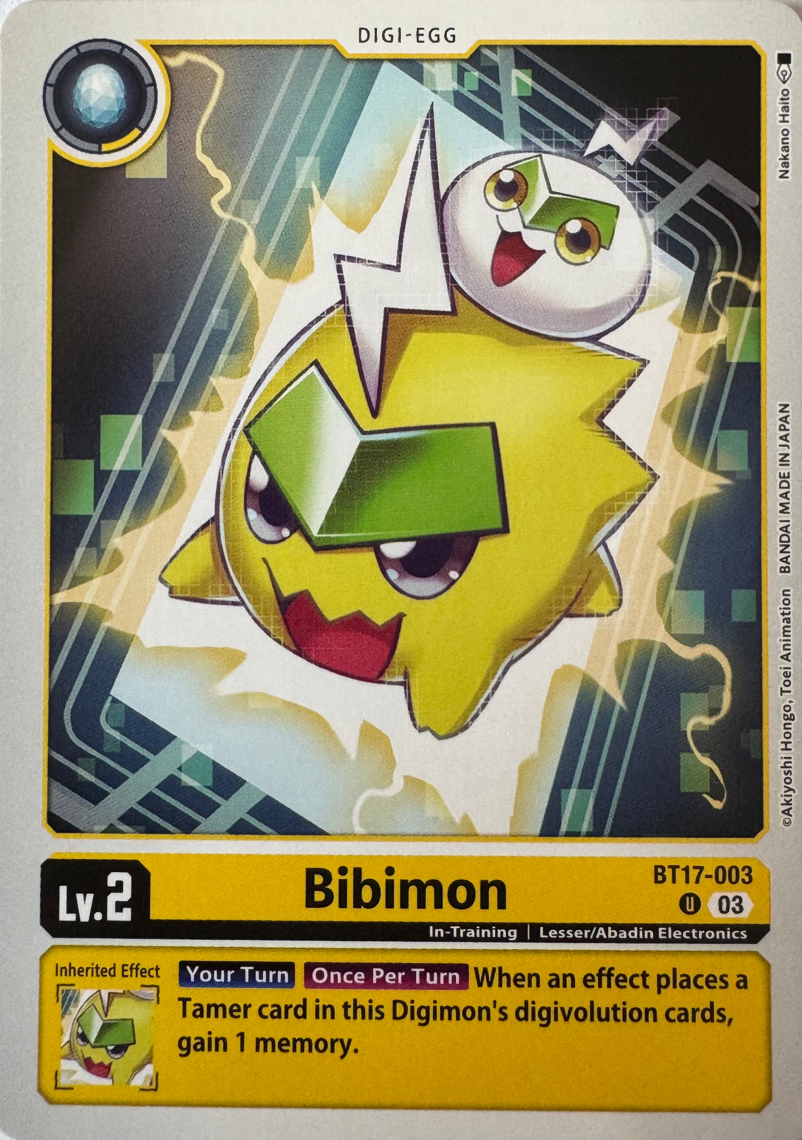 Digimon Tcg Bibimon Bt17-003
