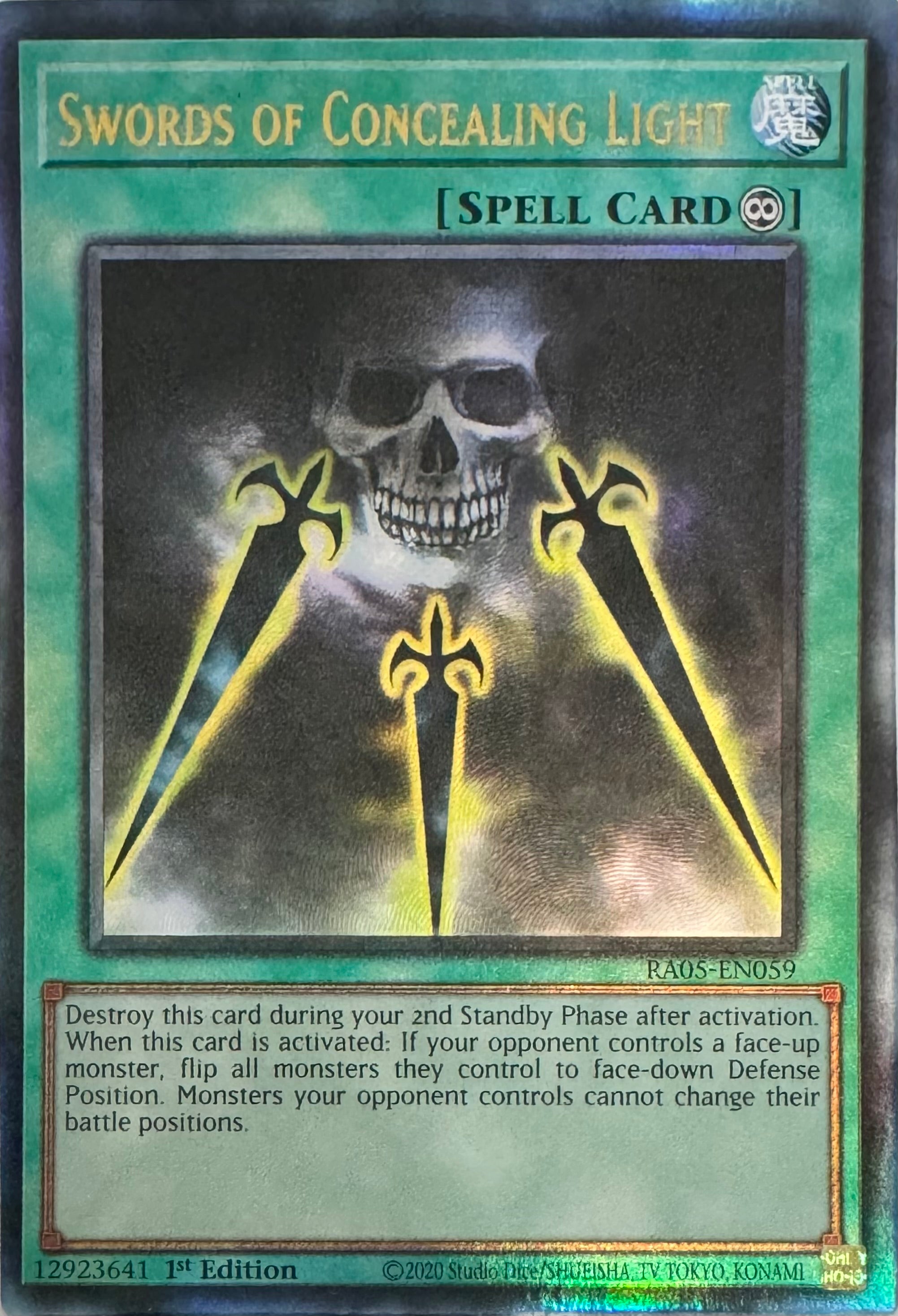 Yugioh! Swords Of Concealing Light Ra05-en059 1st Edition Ultimate