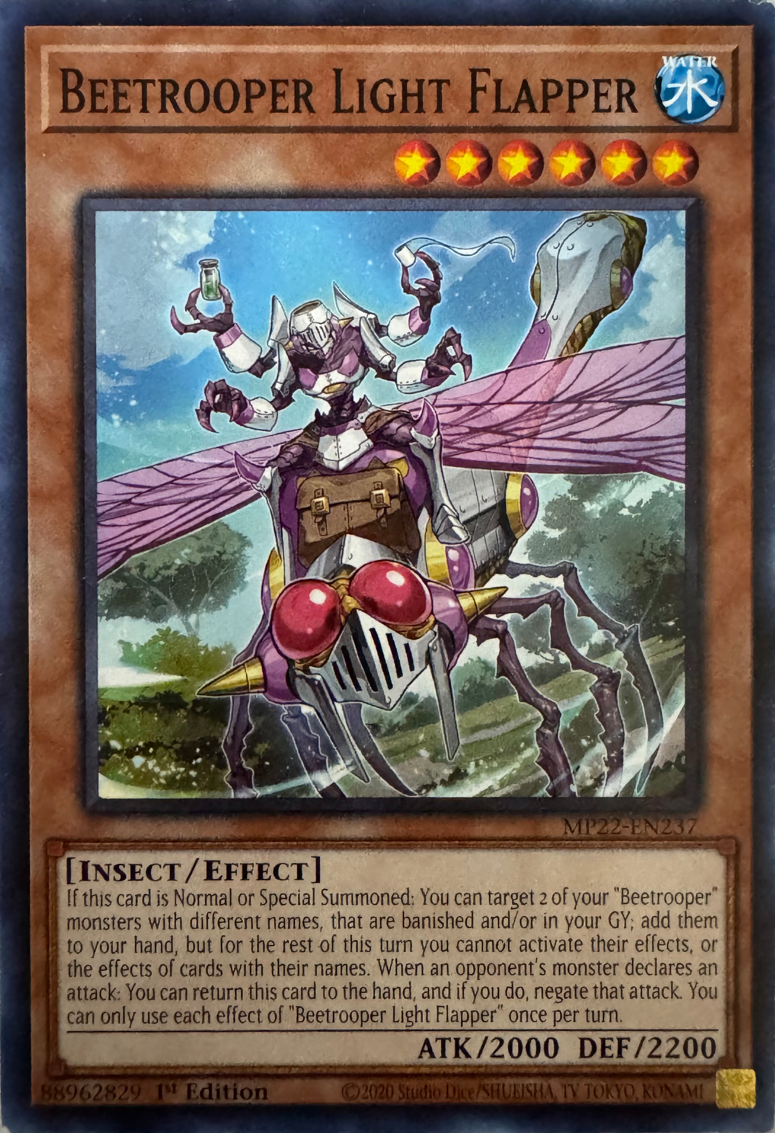 Yugioh! Beetrooper Light Flapper Mp22-en237 1st Edition