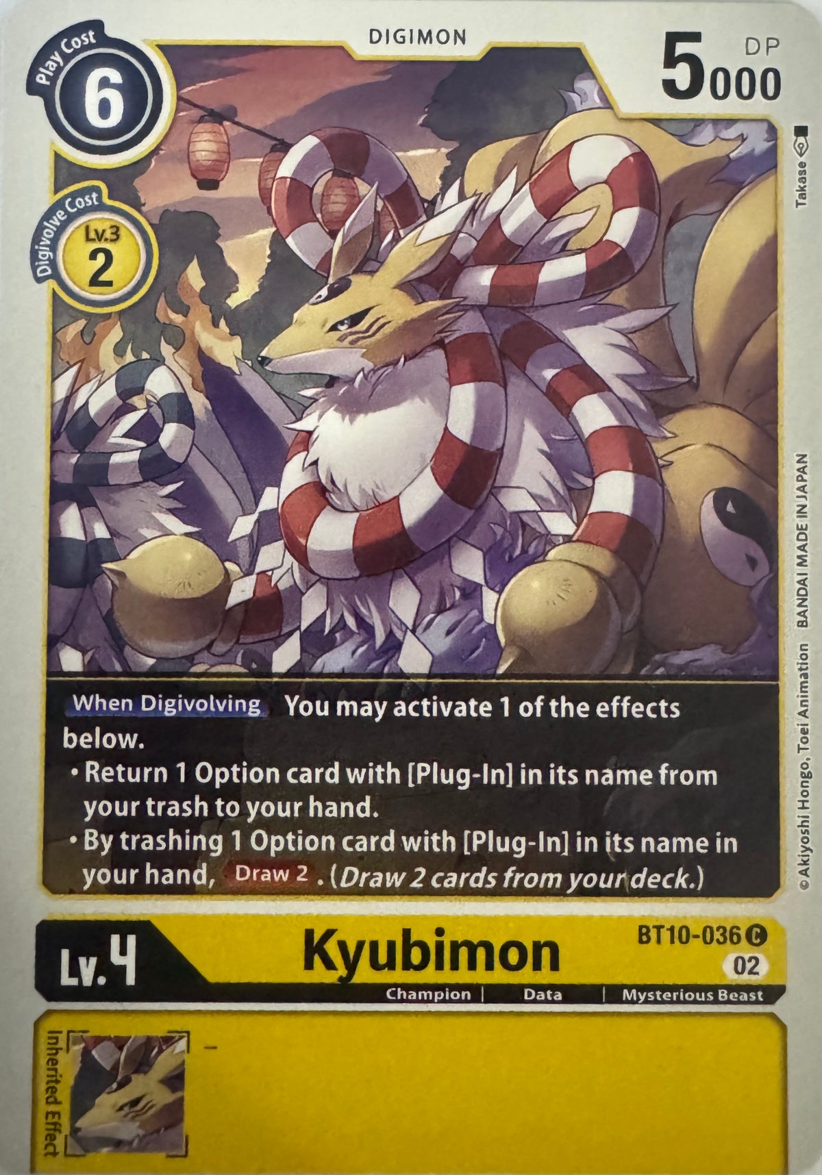 Digimon Tcg Kyubimon Bt10-036