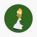 Mousepad Circular Homero Simpson