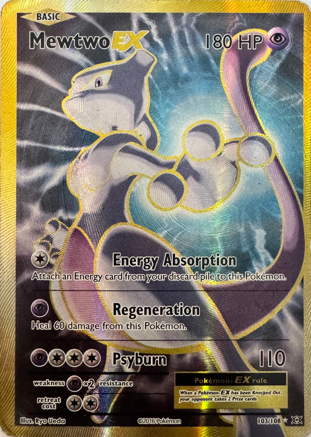 Pokémon Tcg Mewtwo Ex 103/108 (DMG)
