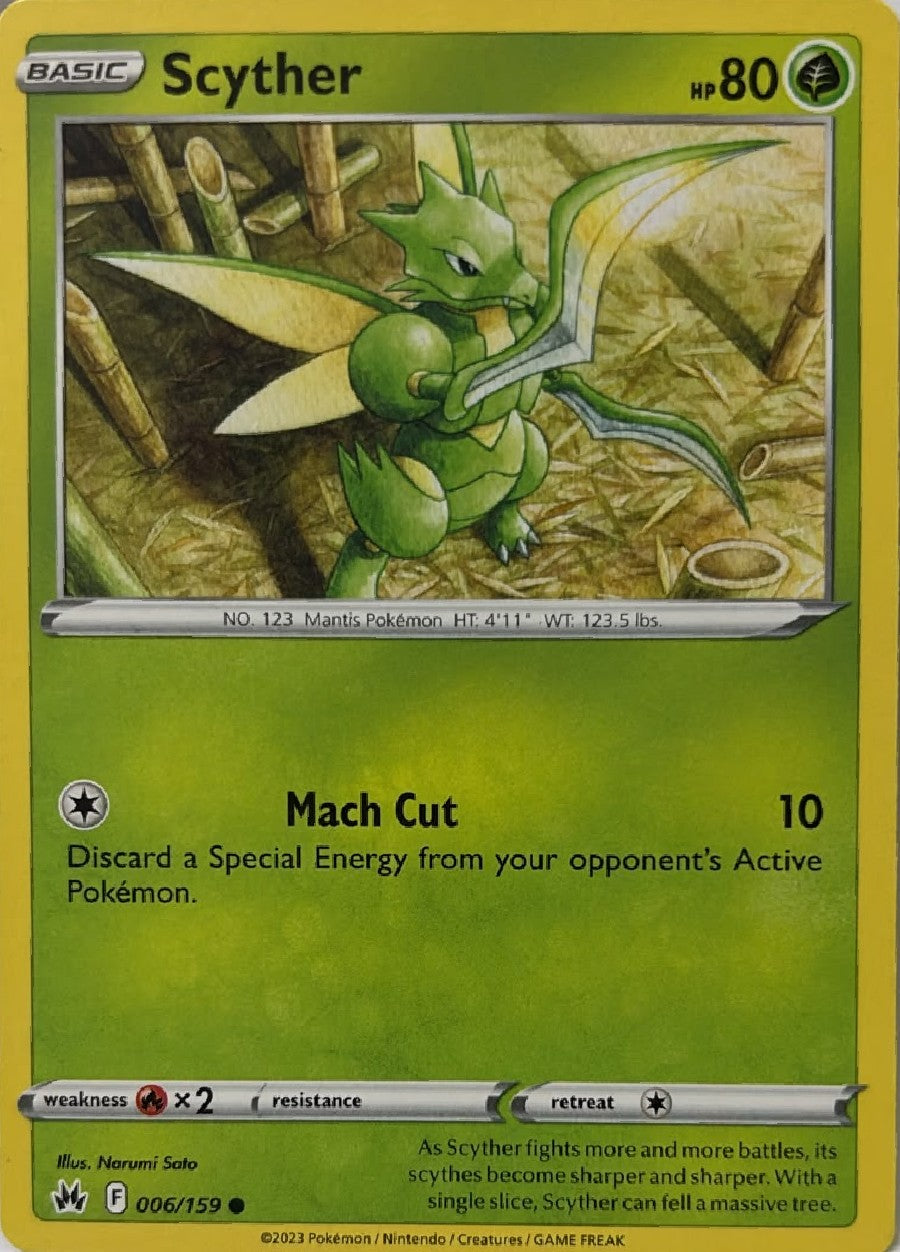 Pokémon Tcg Scyther 006/159