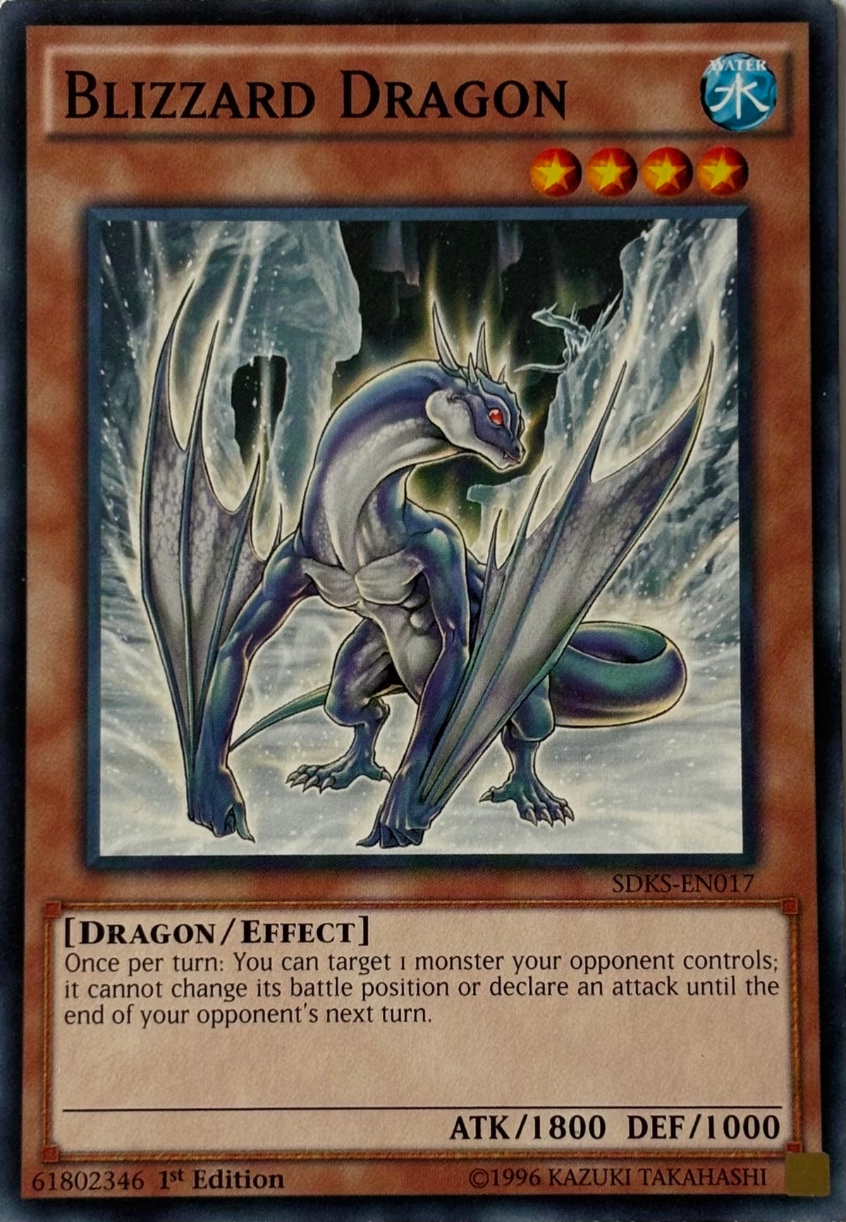 Yugioh! Blizzard Dragon Sdks-en017 1st edition