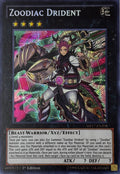 Yugioh! Zoodiac Drident Mp17-en208 1st edition Secret