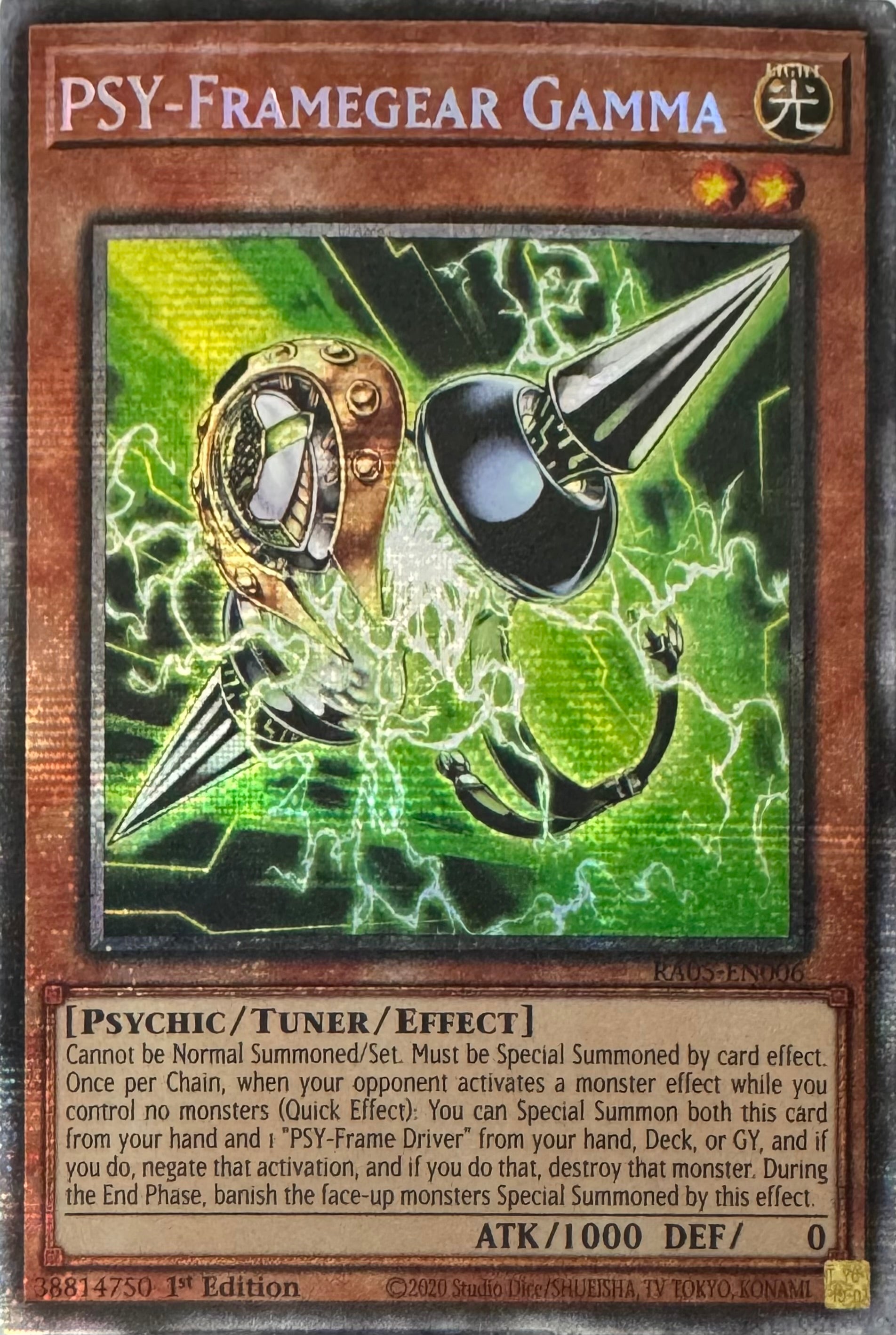 Yugioh! Psy-Framegear Gamma Ra05-en006 1st Edition Starlight
