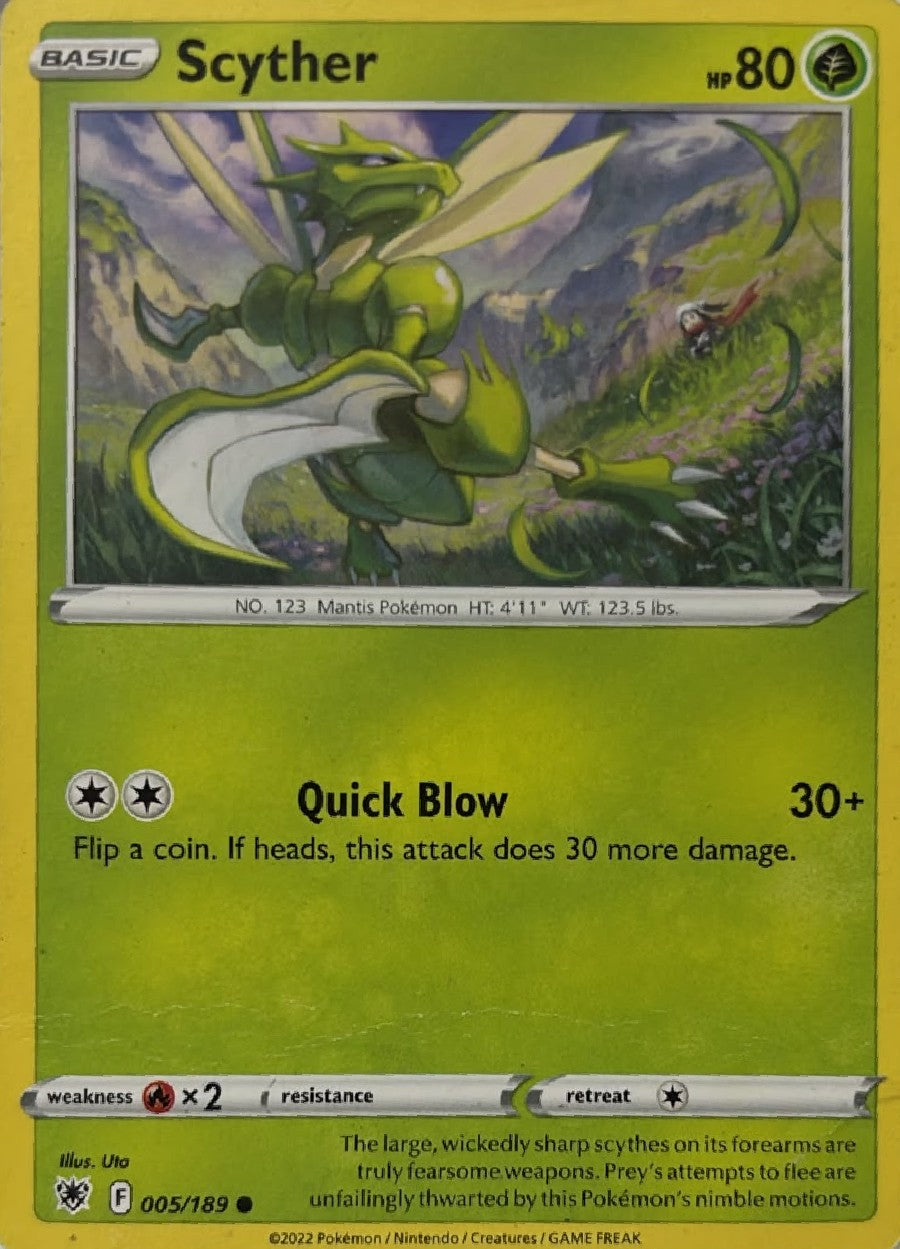 Pokémon Tcg Scyther 005/189