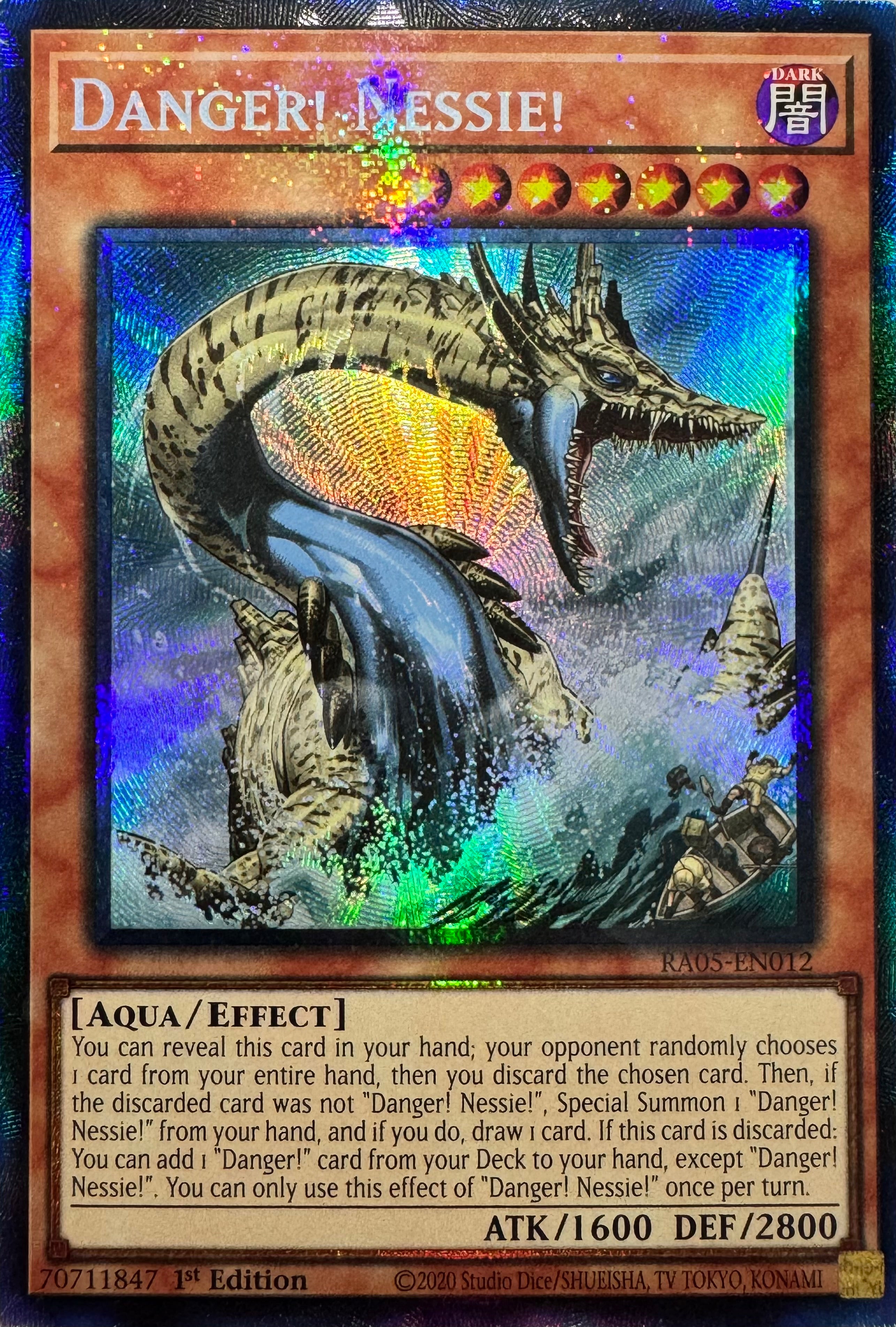 Yugioh! Danger! Nessie! Ra05-en012 1st Edition Collector