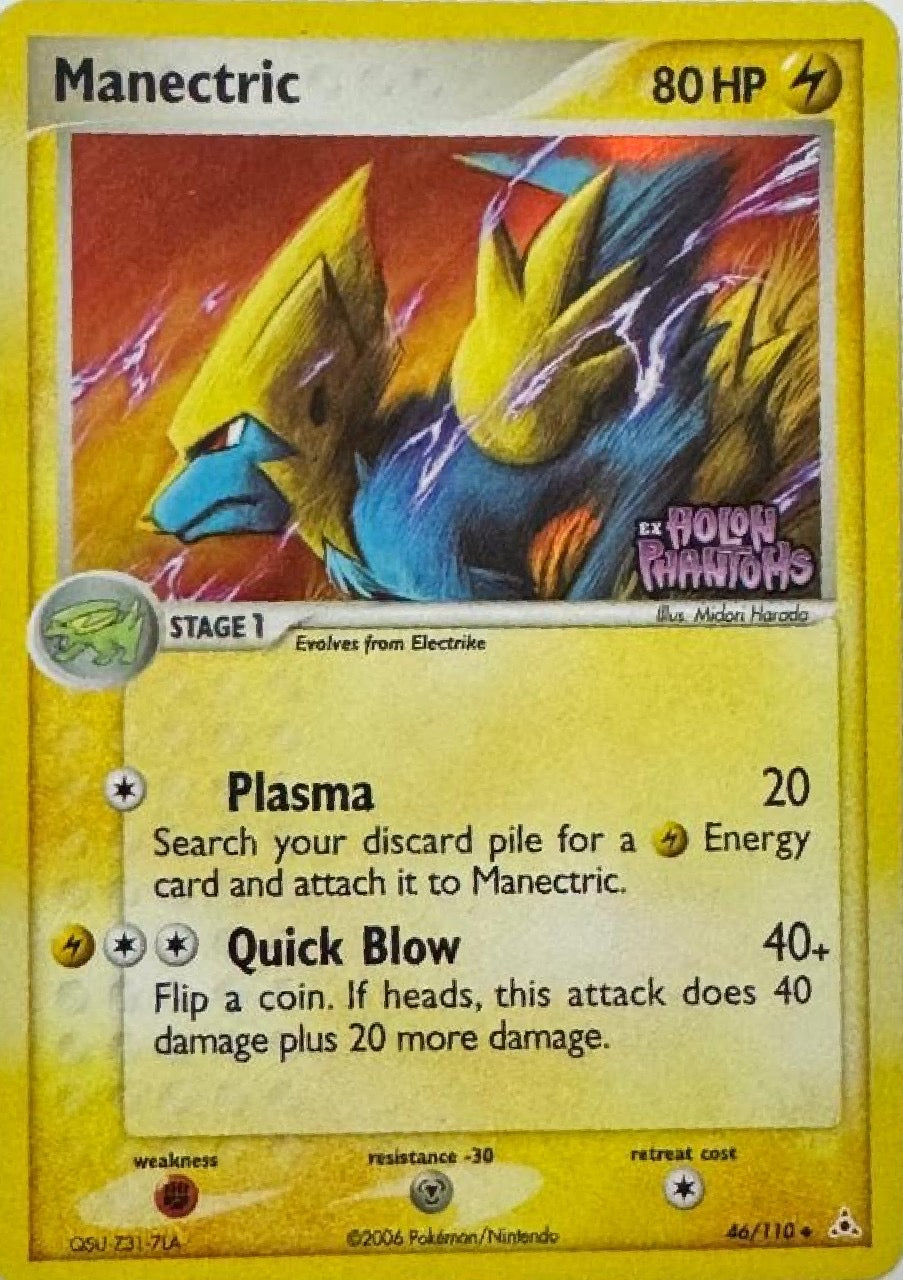 Pokémon Tcg Manectric 46/110 Holo (Ex Holo Phanton)