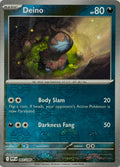 Pokemon Tcg Deino 065/086 (Poke ball Pattern)