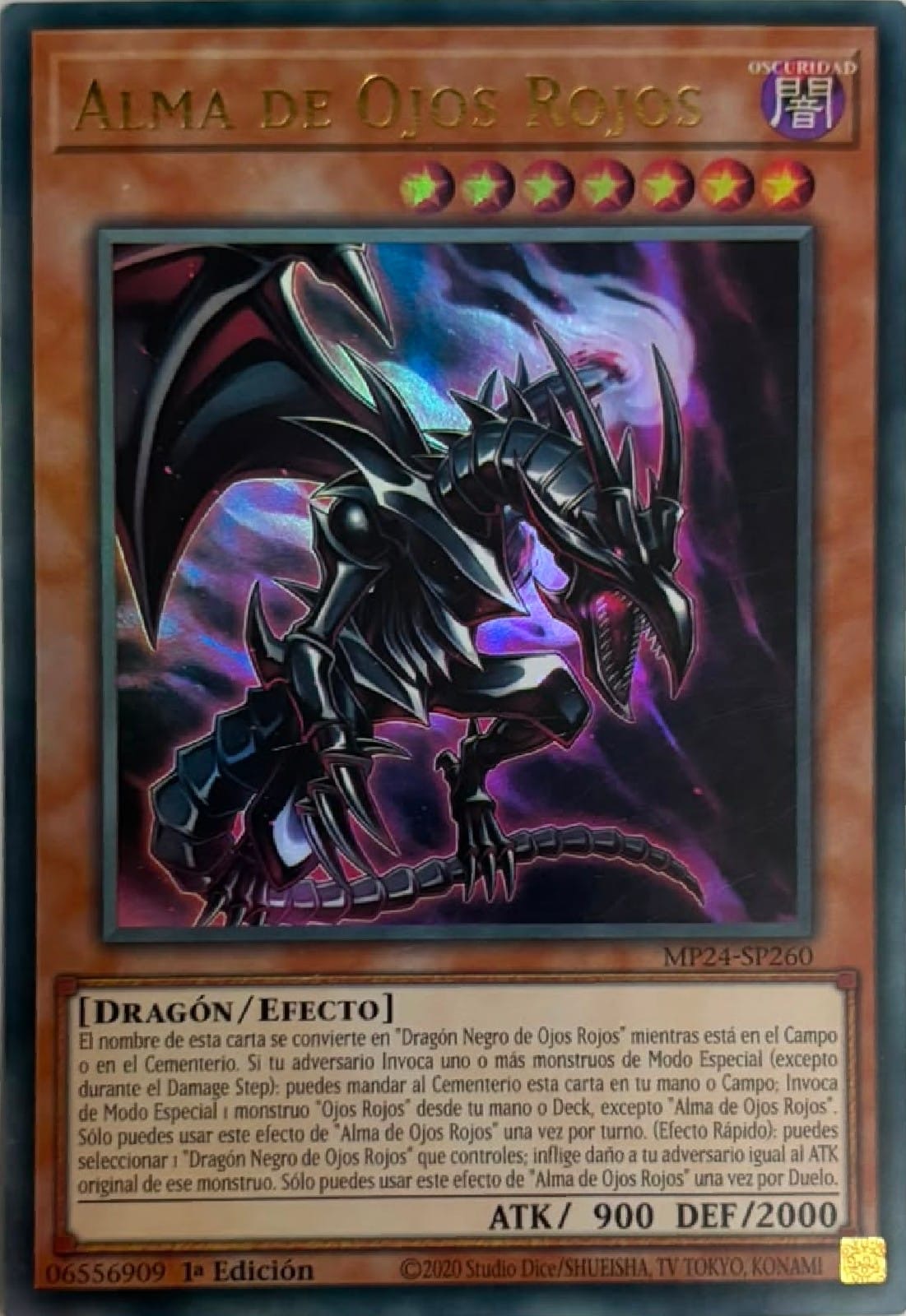 Yugioh! Alma De Ojos Rojos Mp24-sp260 1a edicion Ultra