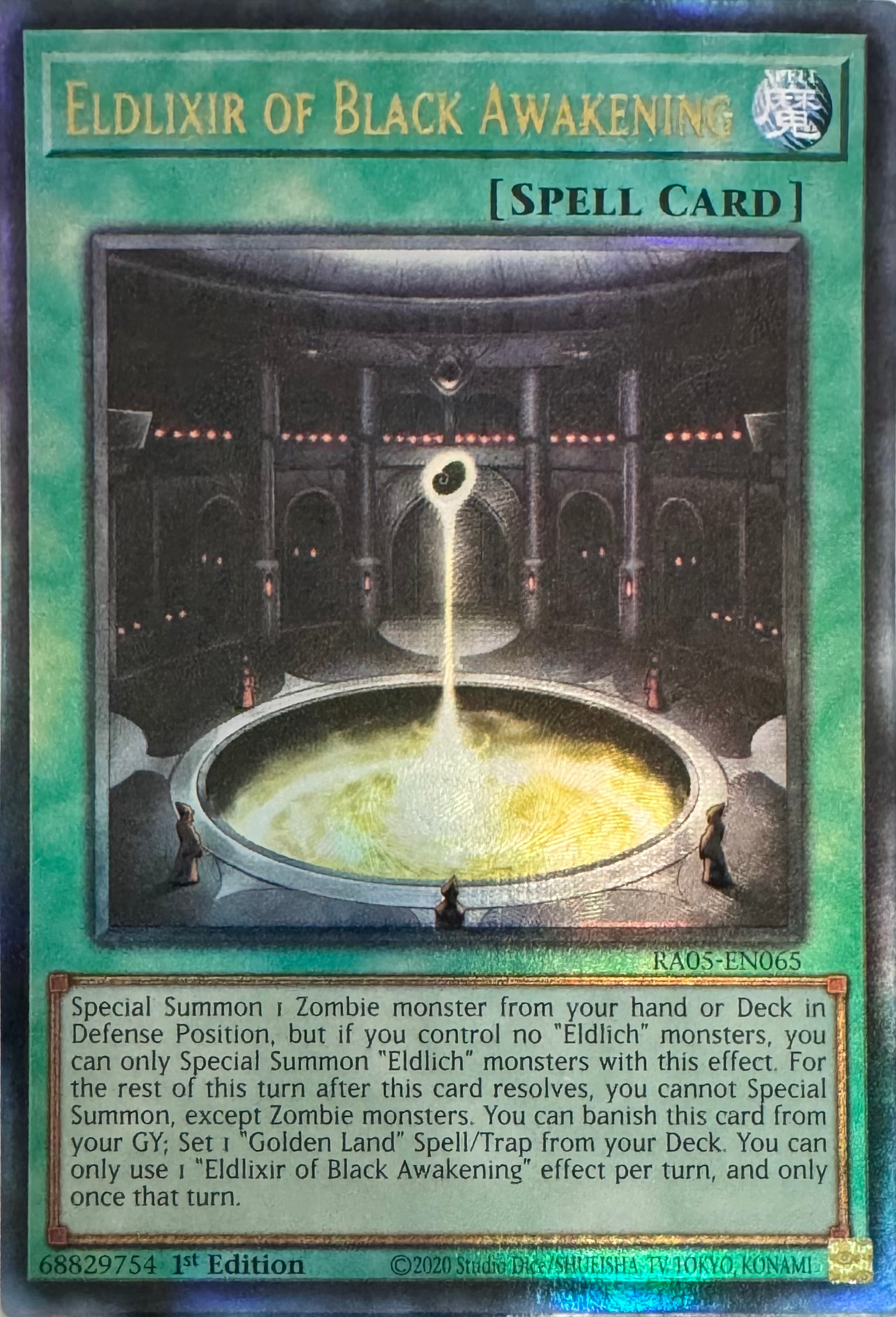 Yugioh! Eldlixir Of Black Awekening Ra05-en065 1st Edition Ultimate