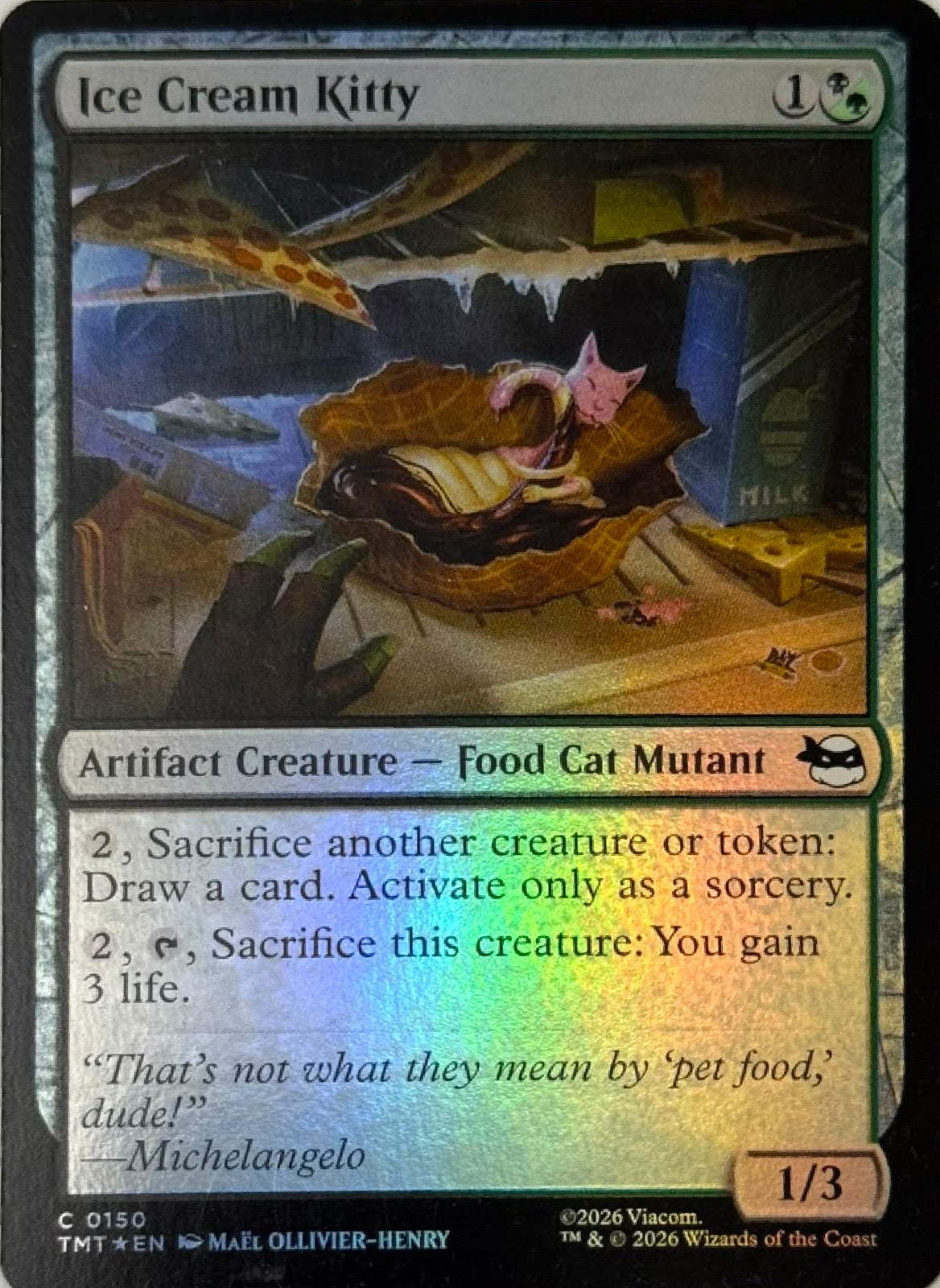 Magic Tcg Ice Cream Kitty 0150 Foil